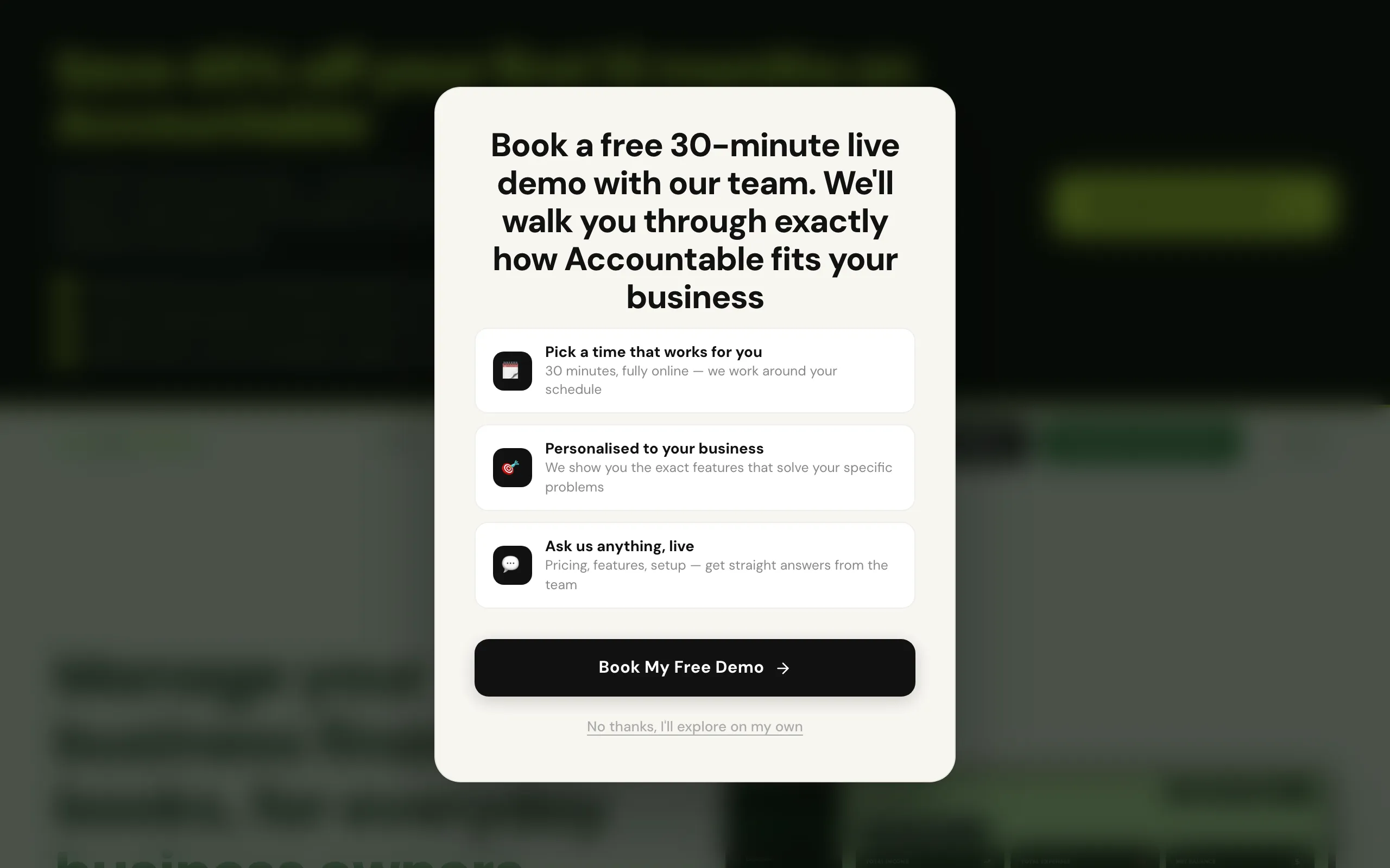 Screenshot of Accountable - Smart Bookkeeping &amp; Accounting Software