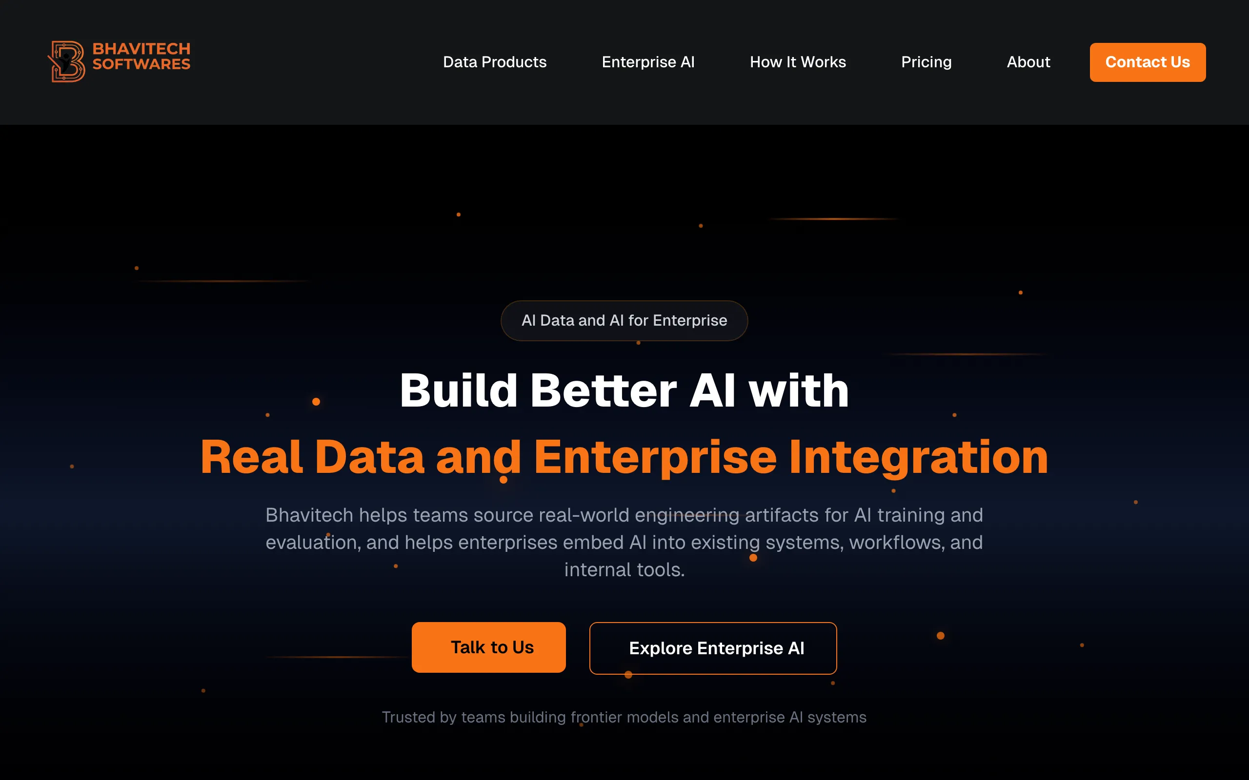 Screenshot of AI Data and AI for Enterprise