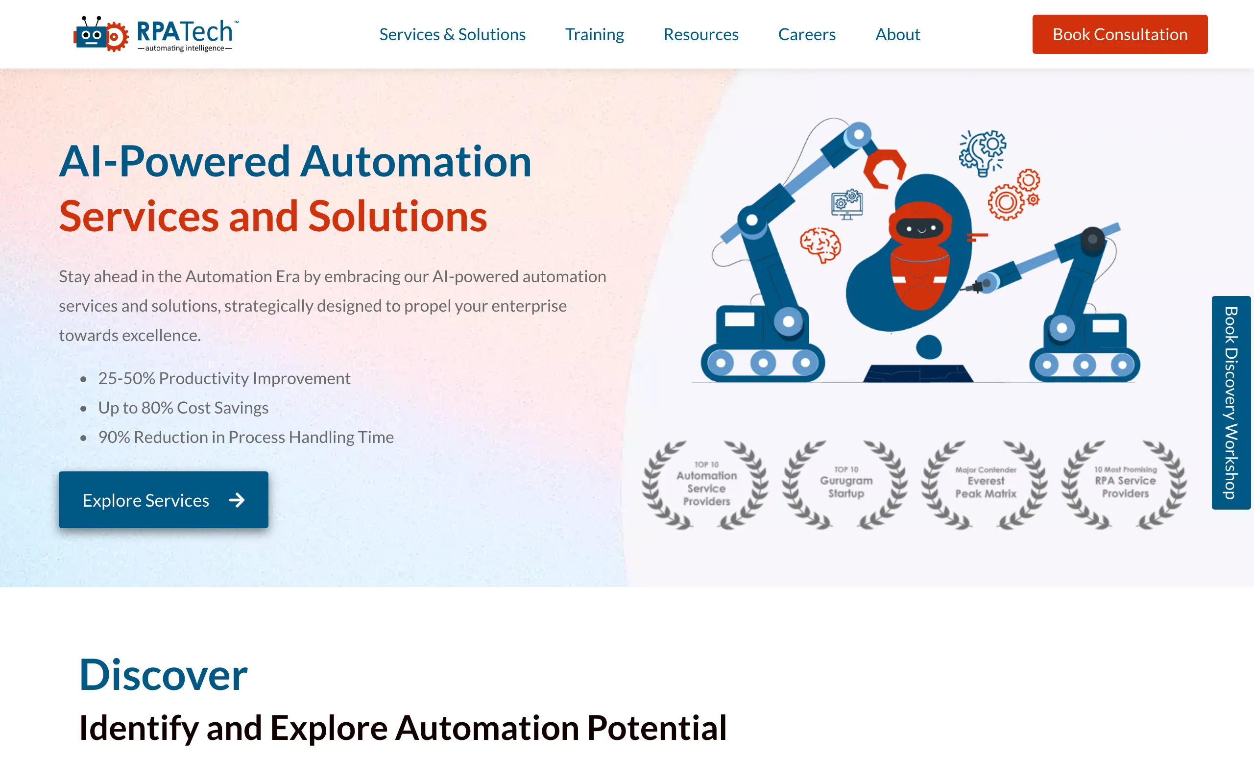 Screenshot of AI-Powered Automation Service &amp; Solution Provider