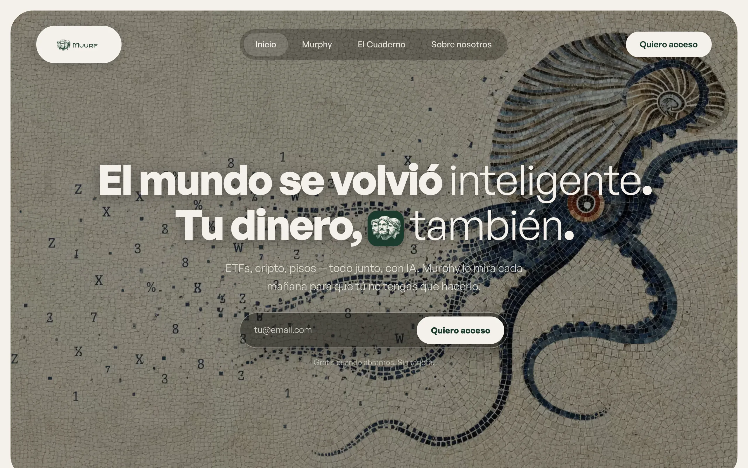 Screenshot of App para controlar tu patrimonio con IA en España | Muurf