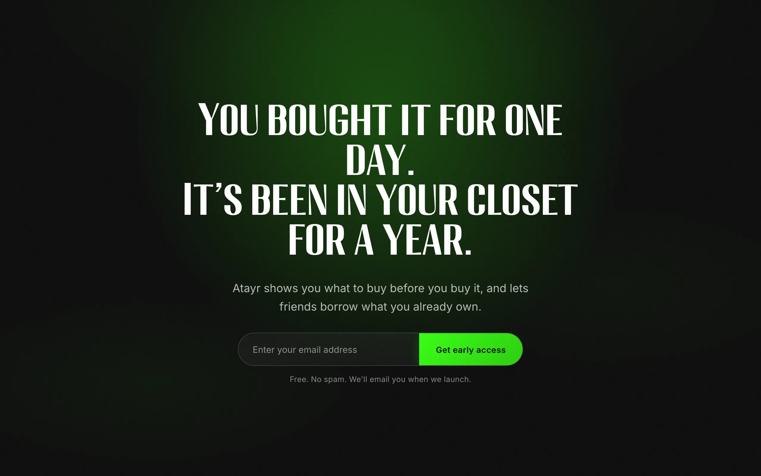Screenshot of Atayr – Digital Wardrobe &amp; Peer-to-Peer Clothes Lending App