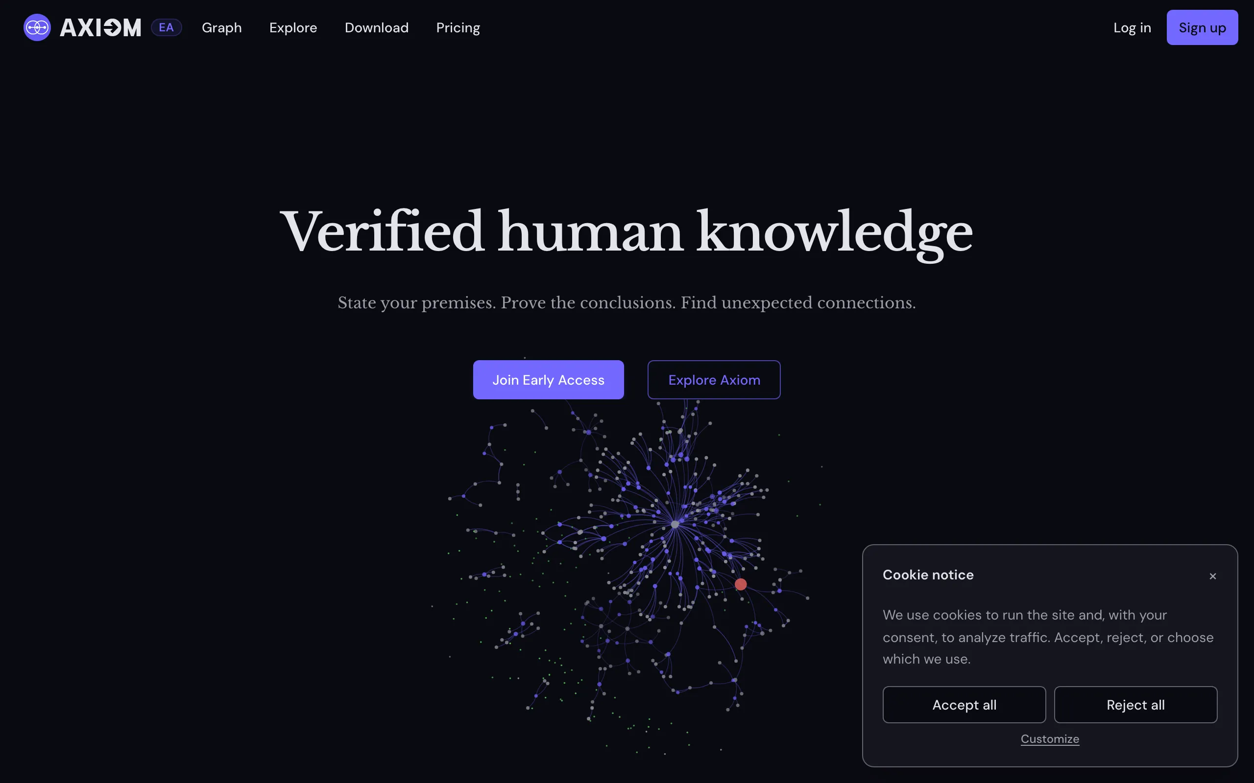Screenshot of Axiom: The 1st Social Platform for Logically Valid Reasoning