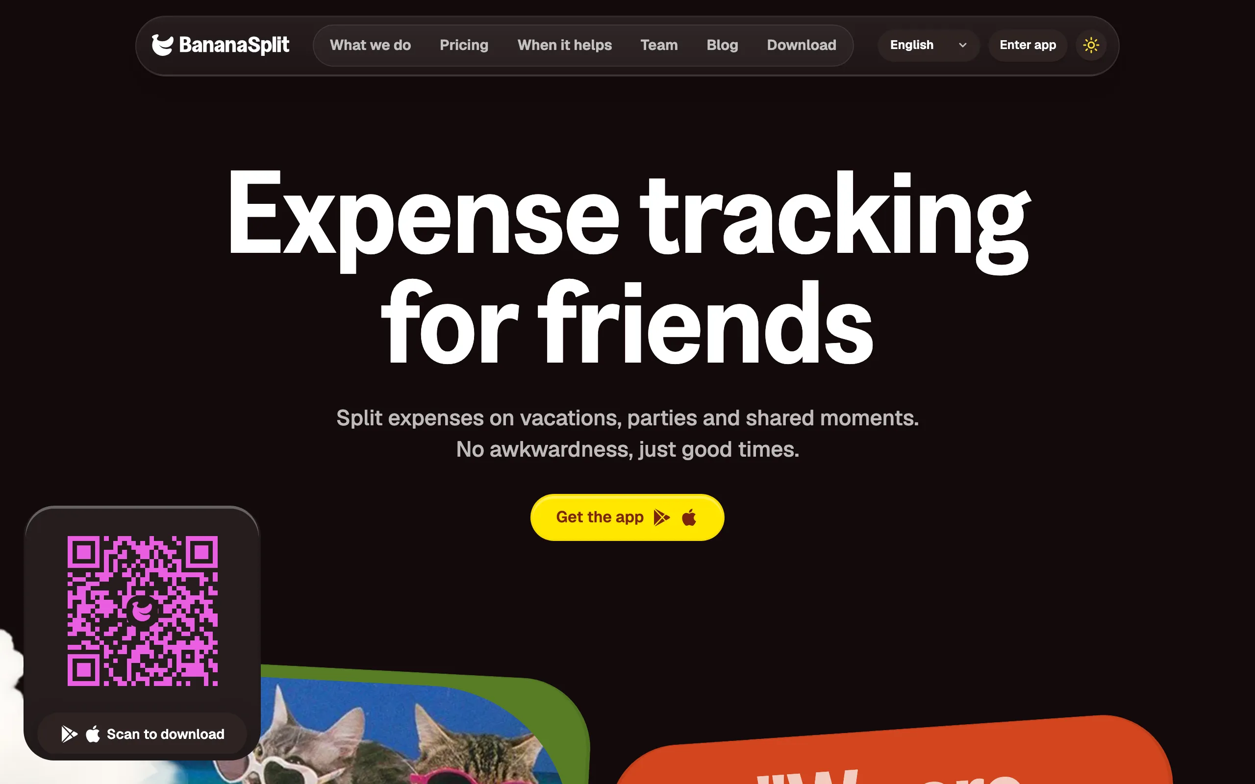 Screenshot of BananaSplit - Split Bills With Friends