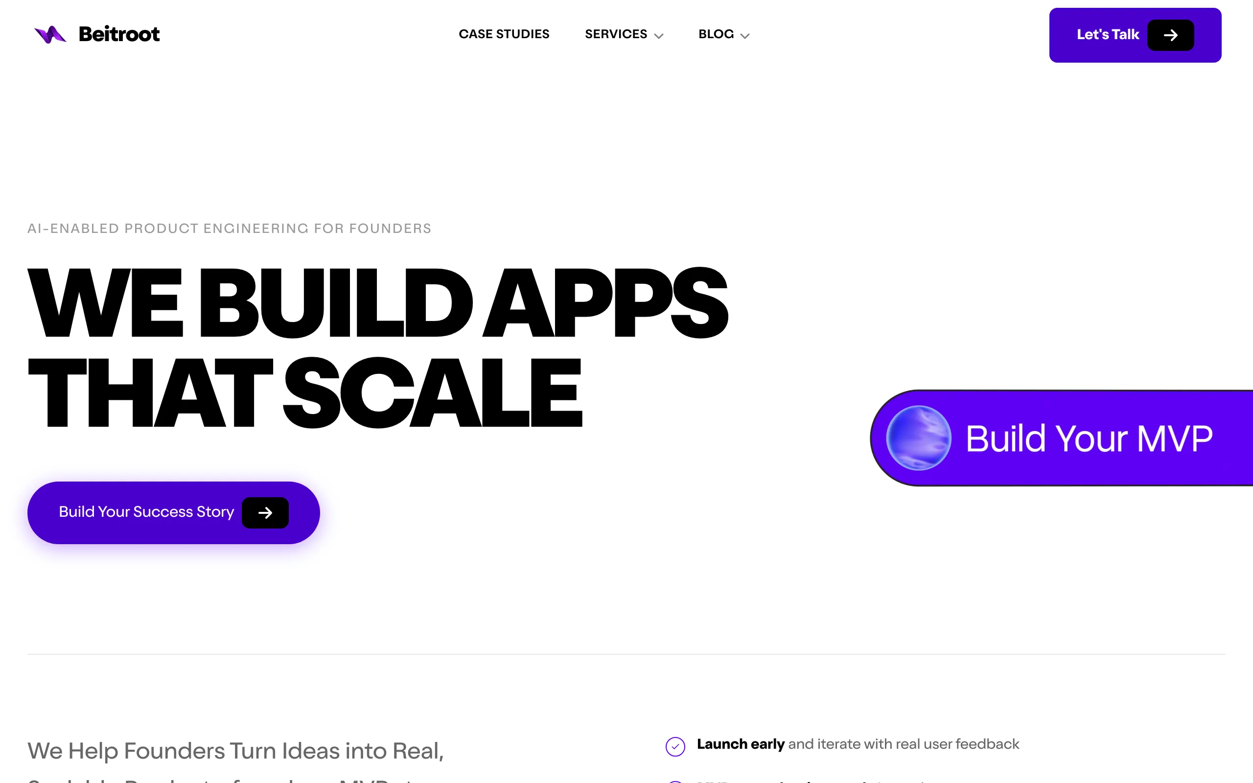 Screenshot of Beitroot — AI-Native Product Development Company