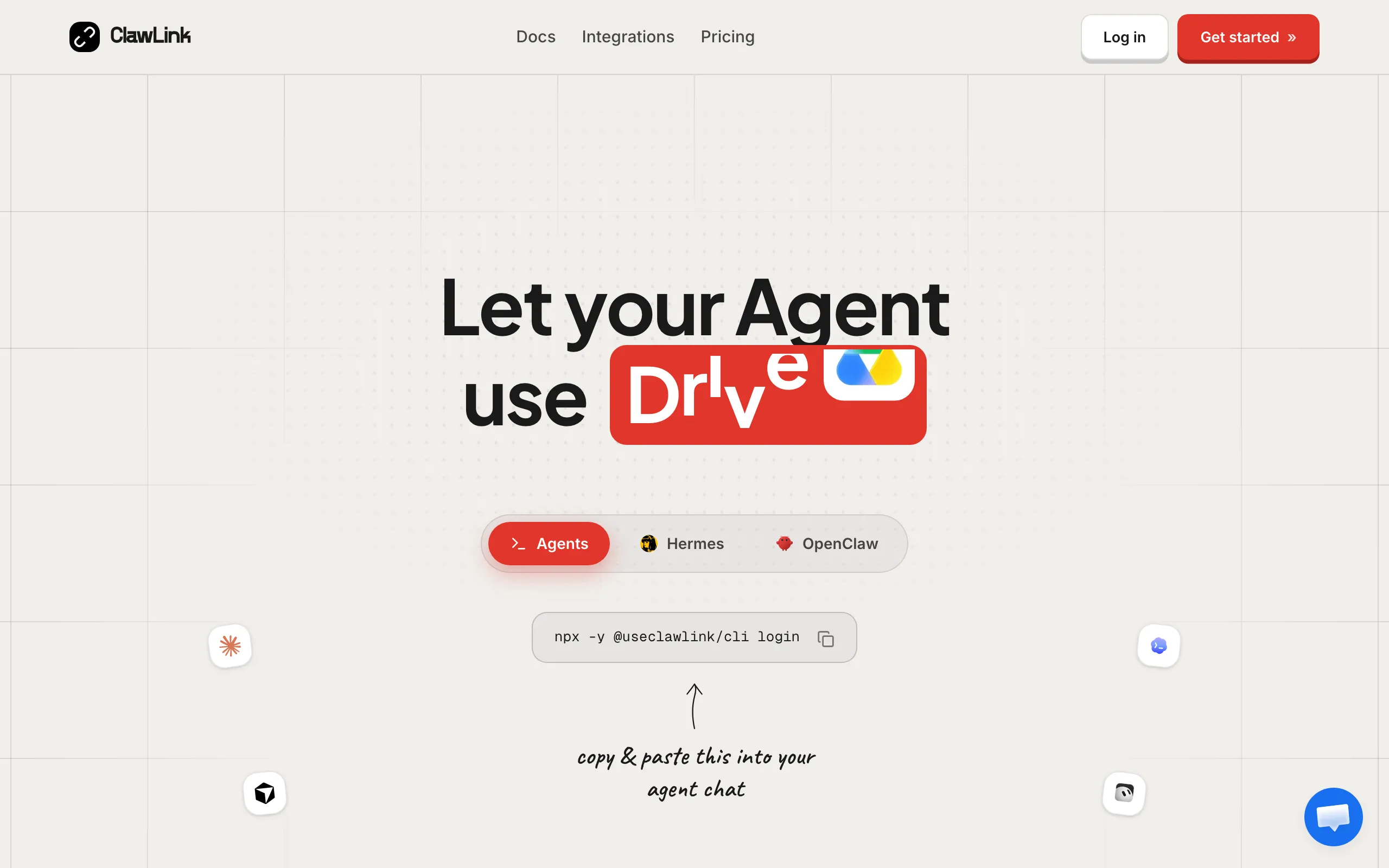 Screenshot of ClawLink | The Simplest Way to Connect Apps to Your AI Agent