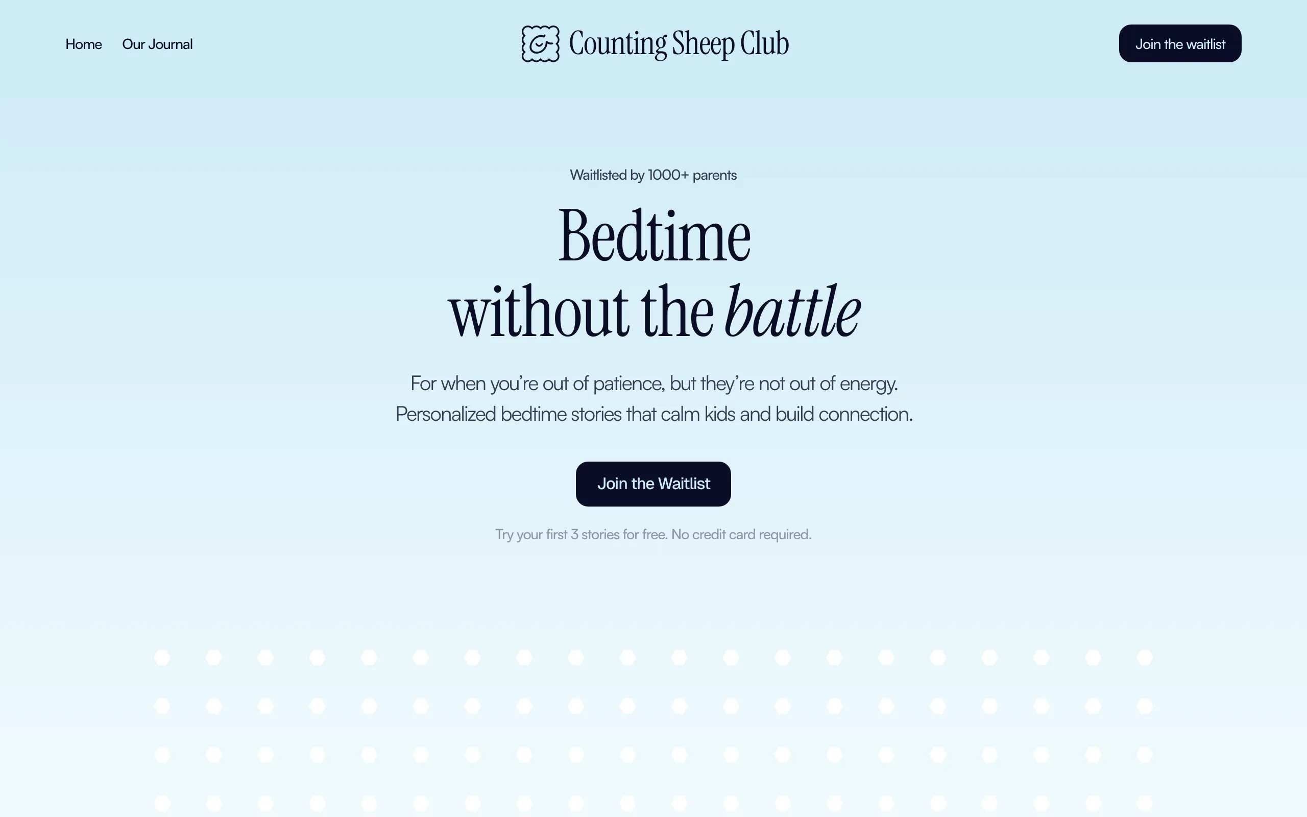 Screenshot of Counting Sheep Club