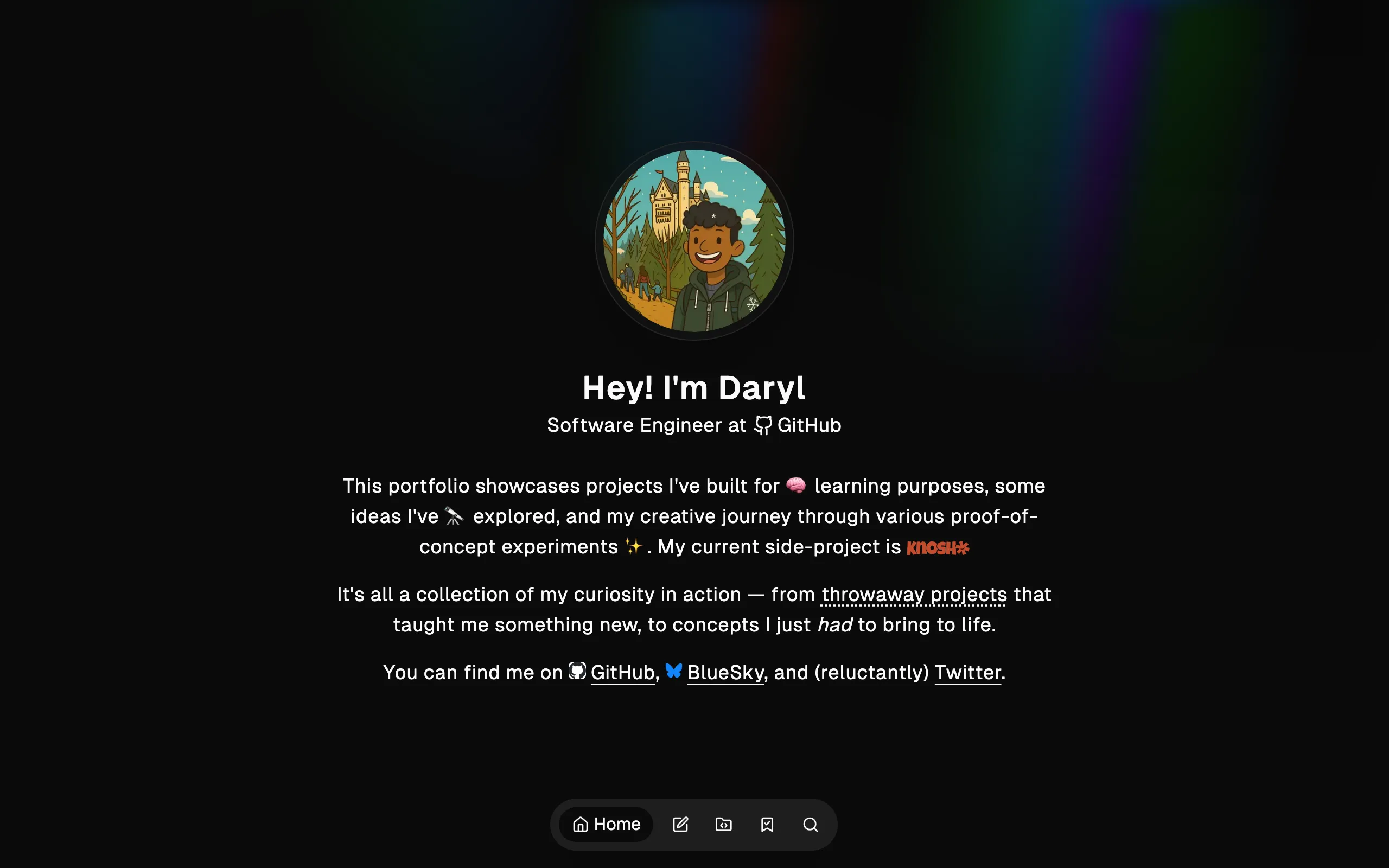 Screenshot of Daryl Cecile