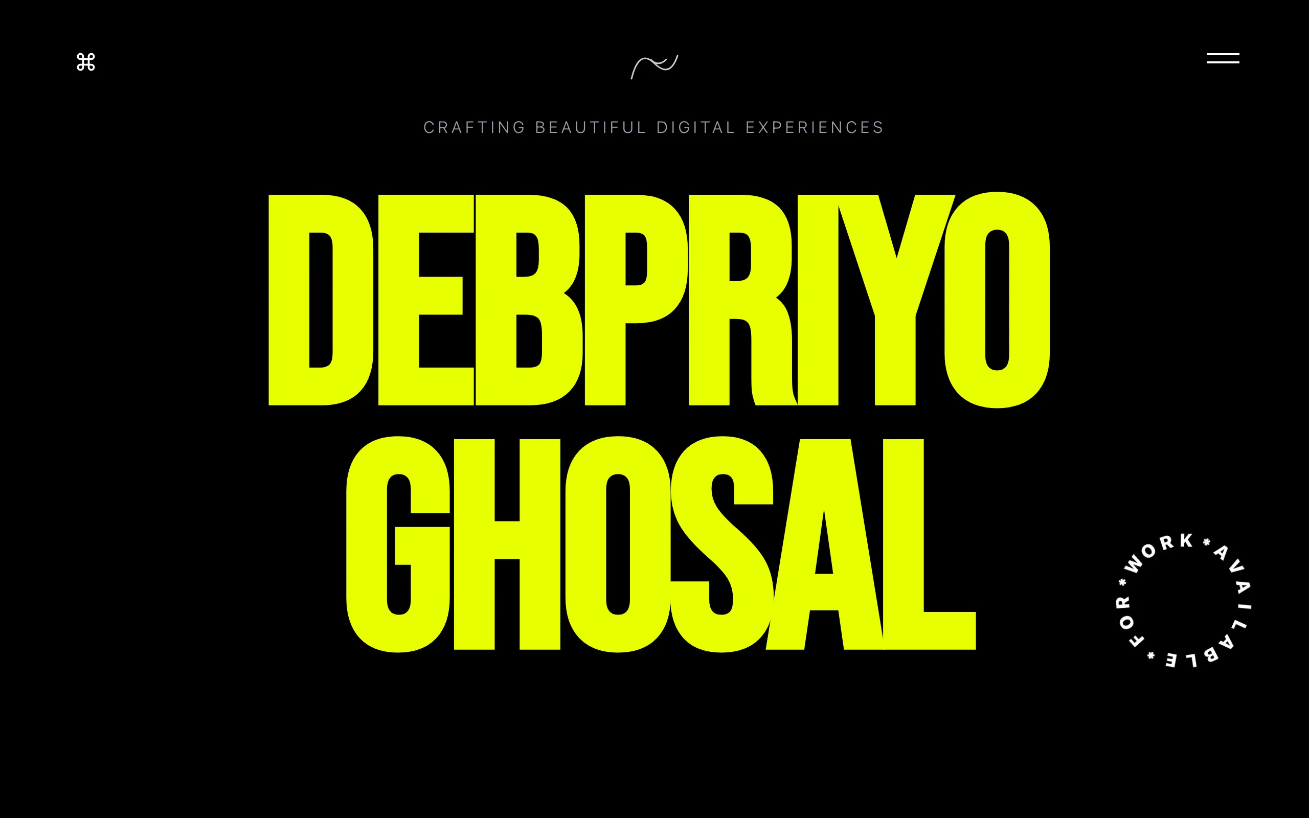 Screenshot of Debpriyo Ghosal | Web Designer &amp; Developer