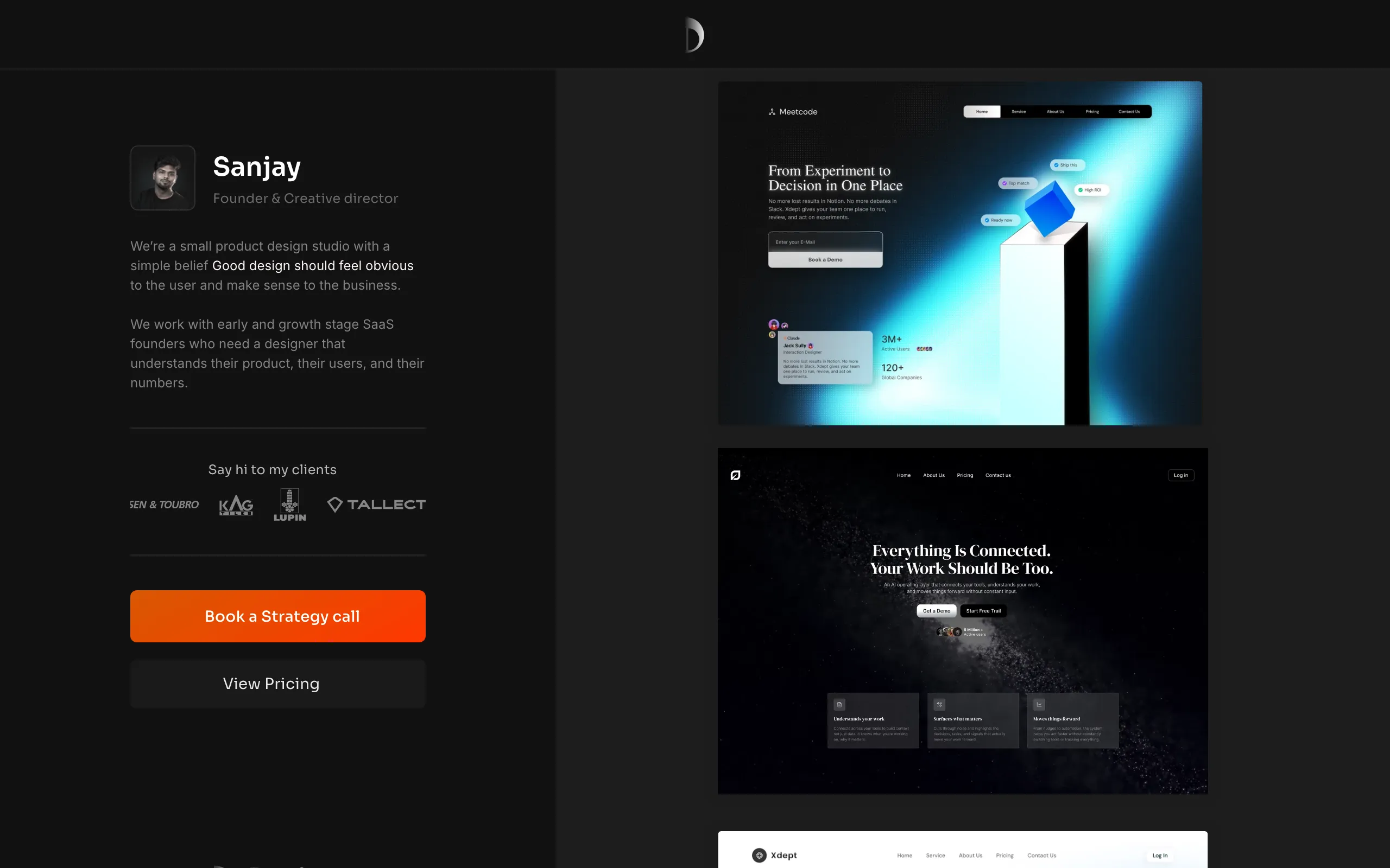 Screenshot of Design Based | SaaS Product Design Studio