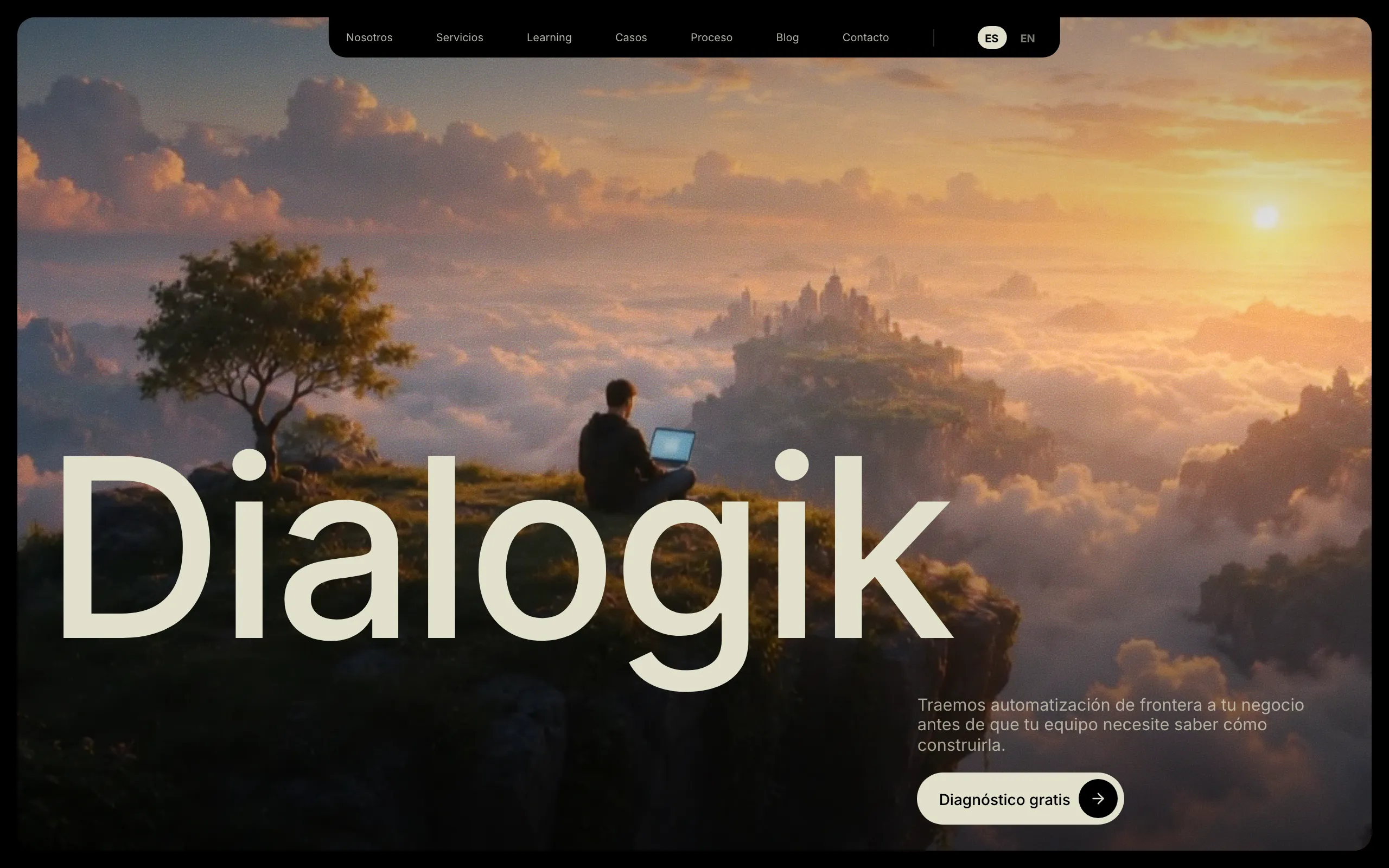 Screenshot of Dialogik Labs — Automatización con IA para tu negocio