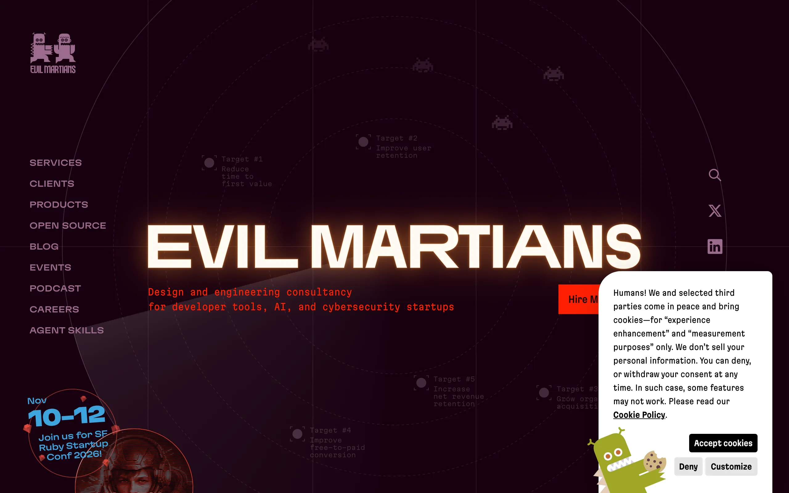 Screenshot of Evil Martians — product development consultancy for developer tools