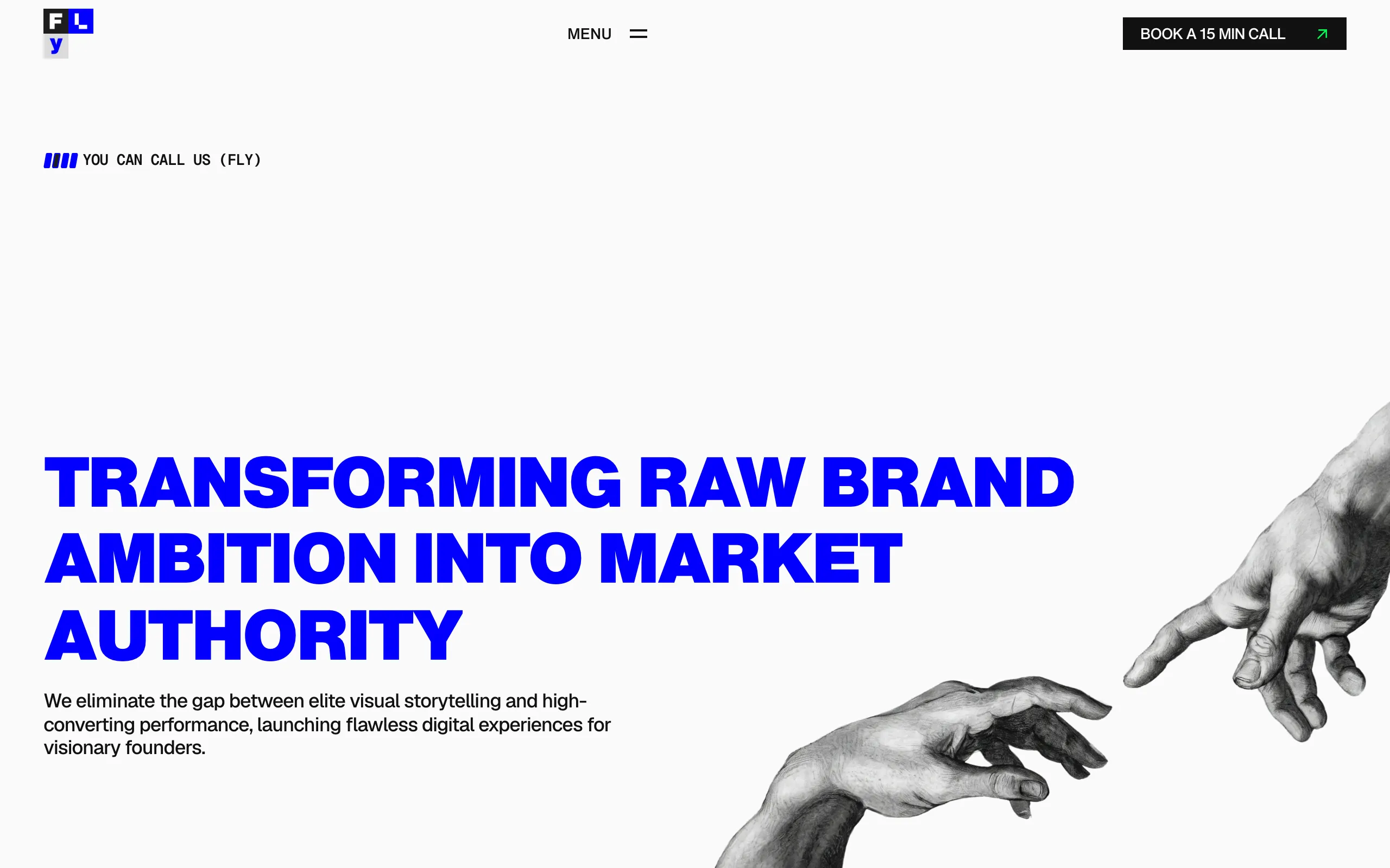 Screenshot of FASTER LIGHT YEAR | Premium Brand and WebsiteStudio