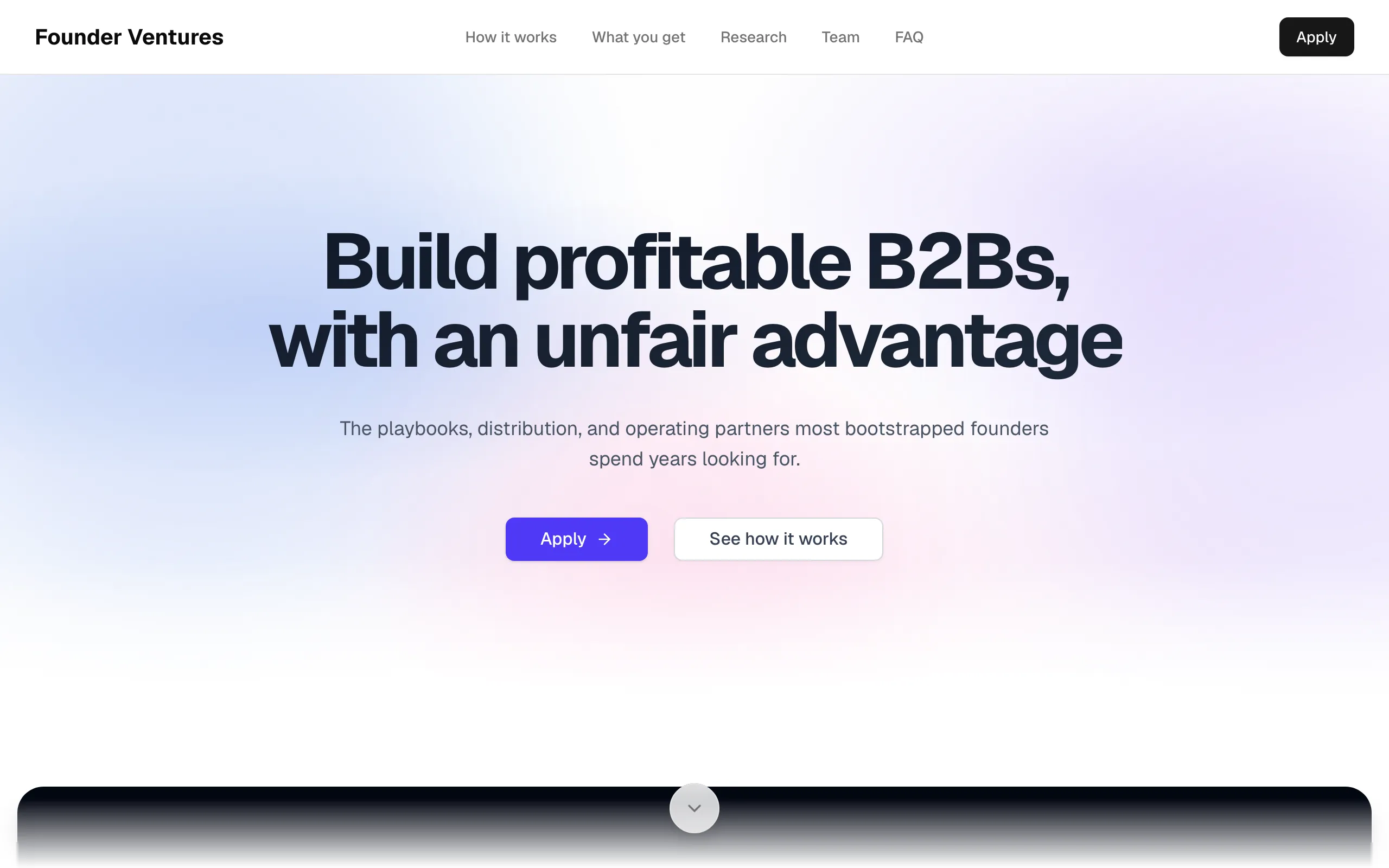 Screenshot of Founder Ventures: Bootstrapped B2B SaaS Community