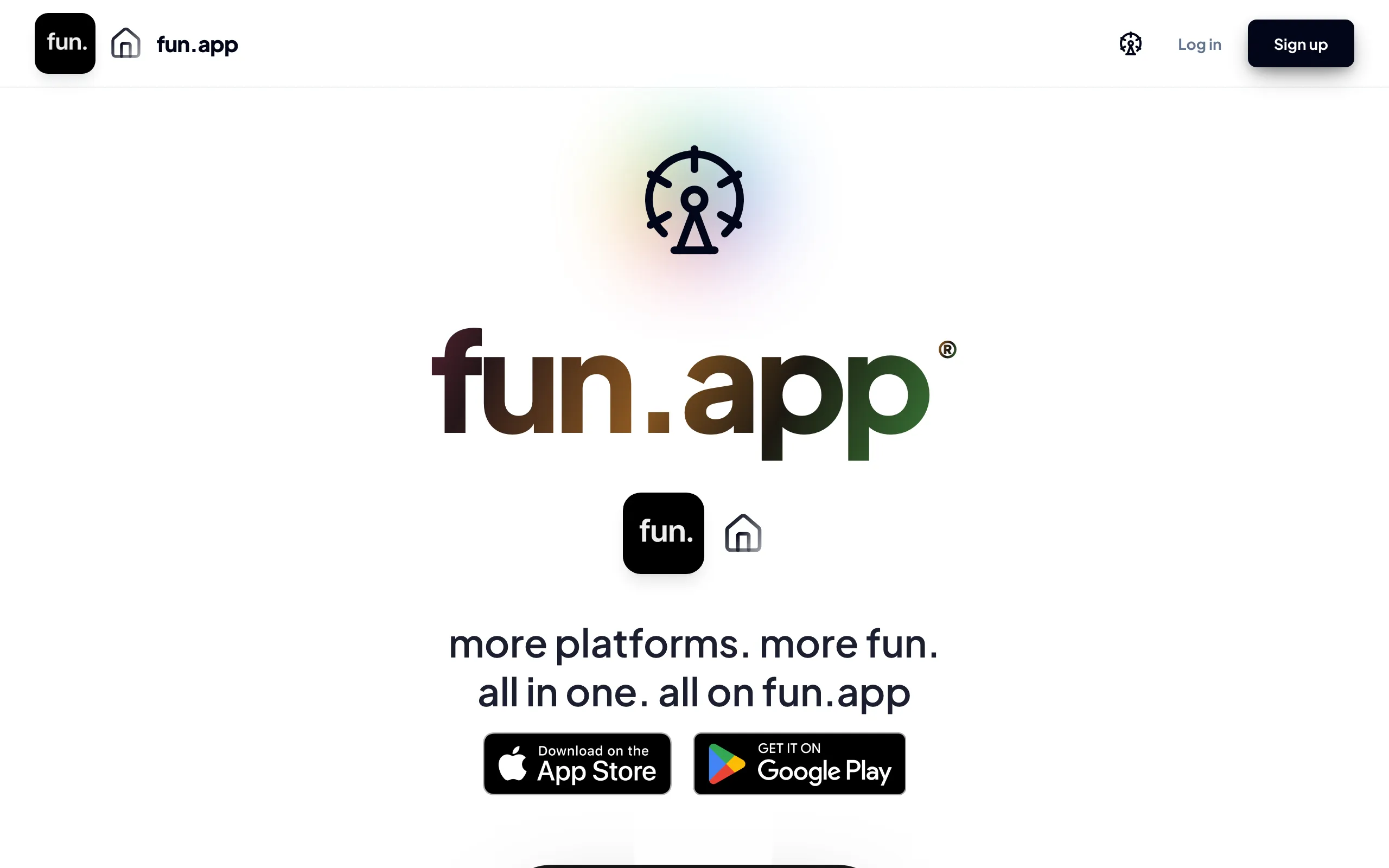 Screenshot of fun.app® — The Fun App — funapp.com