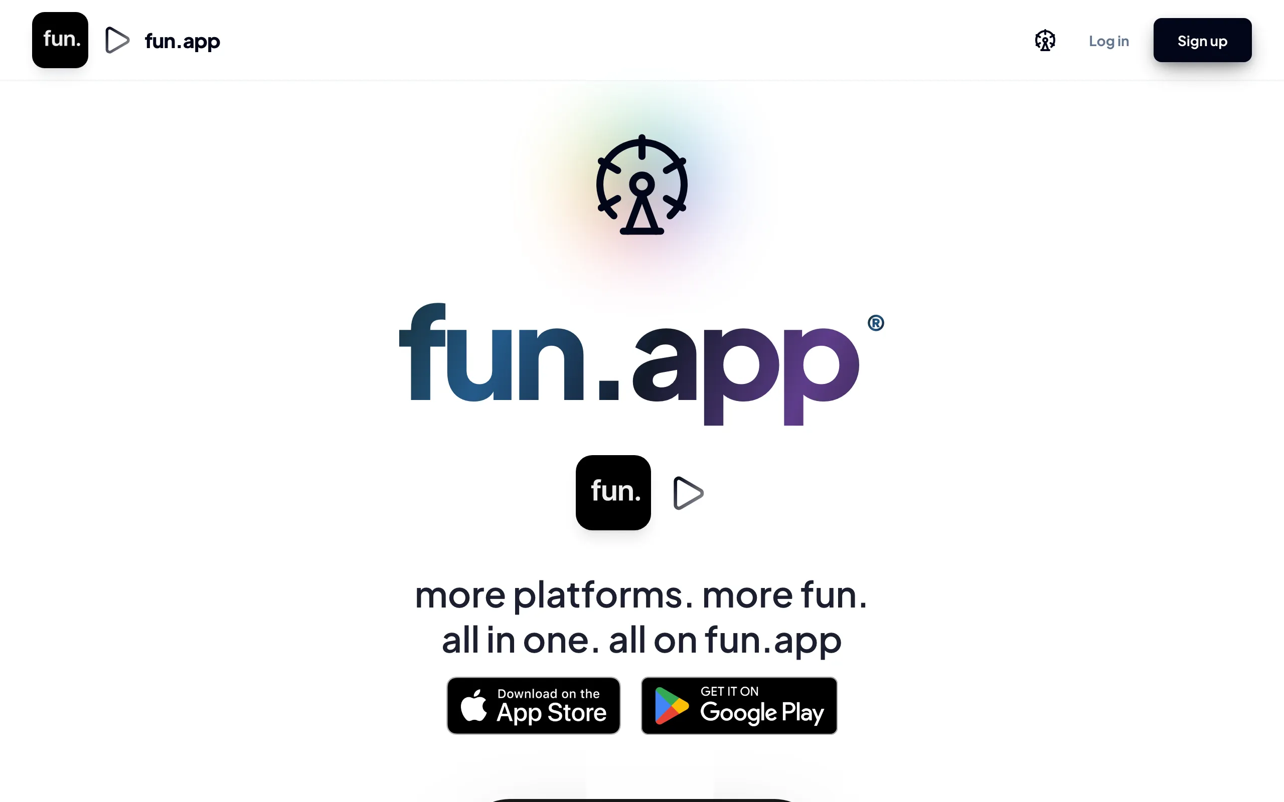 Screenshot of fun.app® — The Fun App — funapp.com