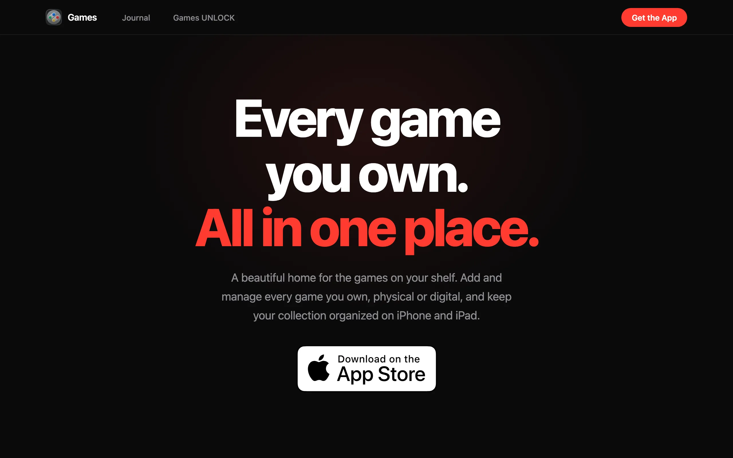 Screenshot of getgames