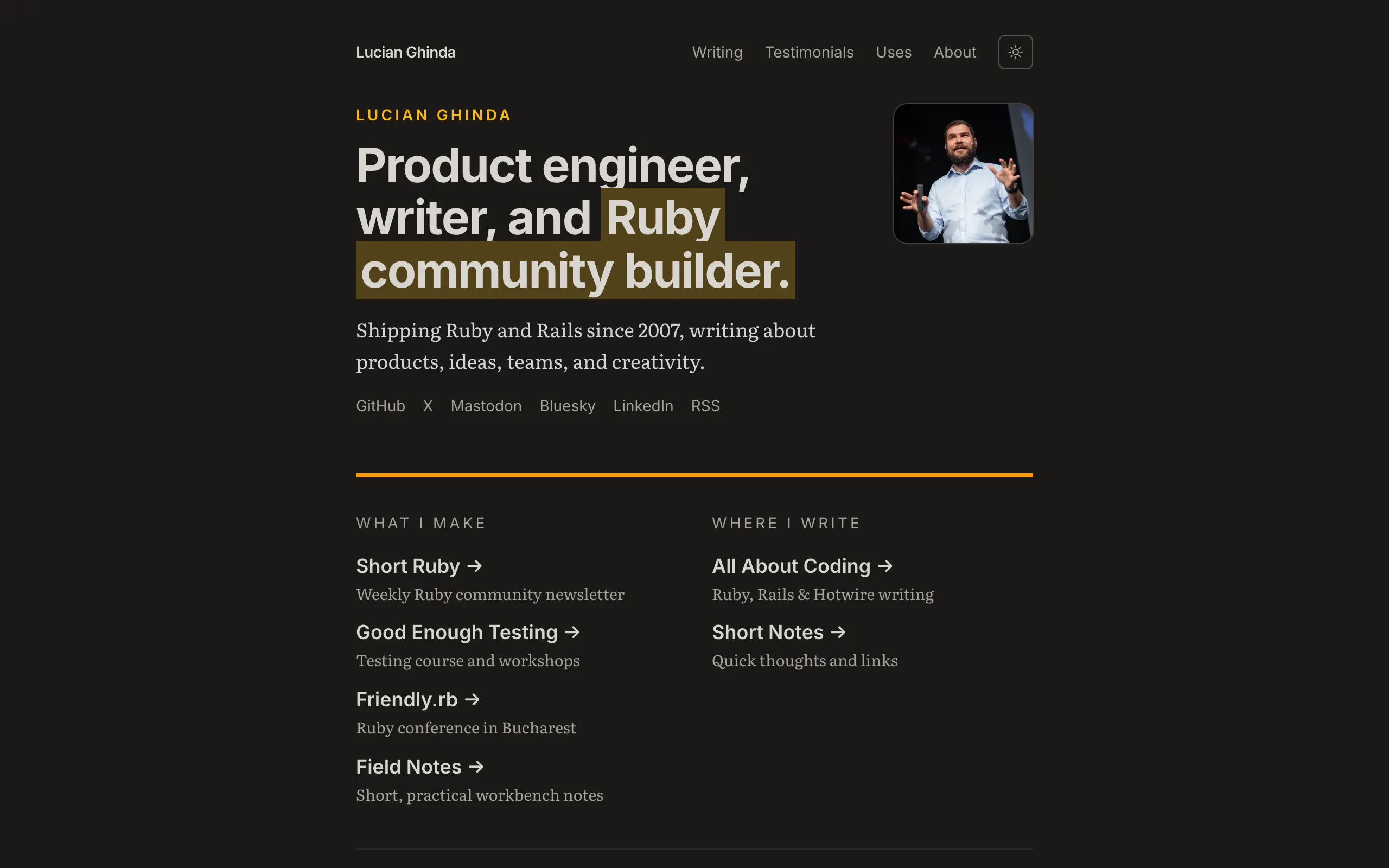Screenshot of ghinda.com