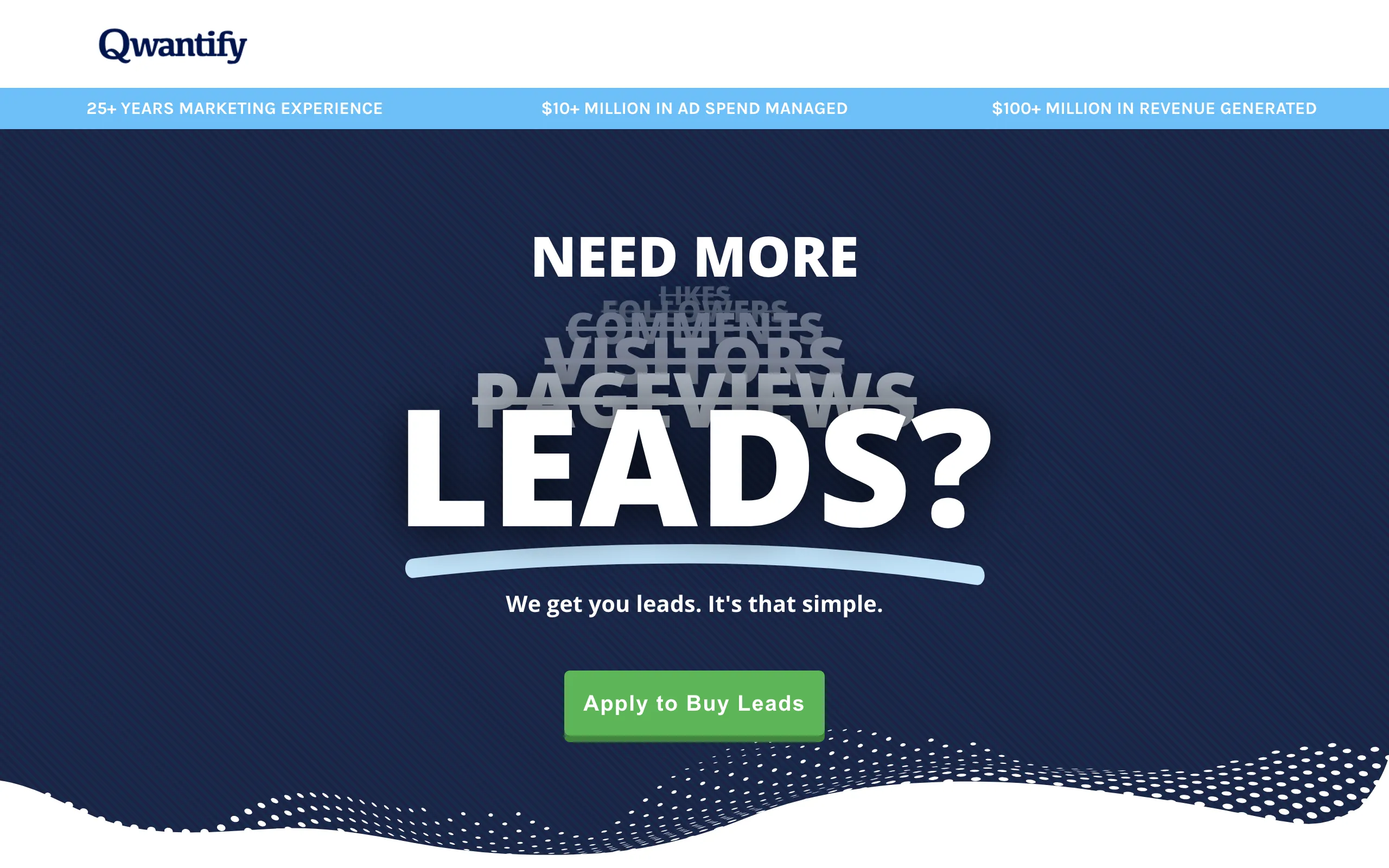Screenshot of Growth Marketing Services & Web Development &raquo; Qwantify Marketing