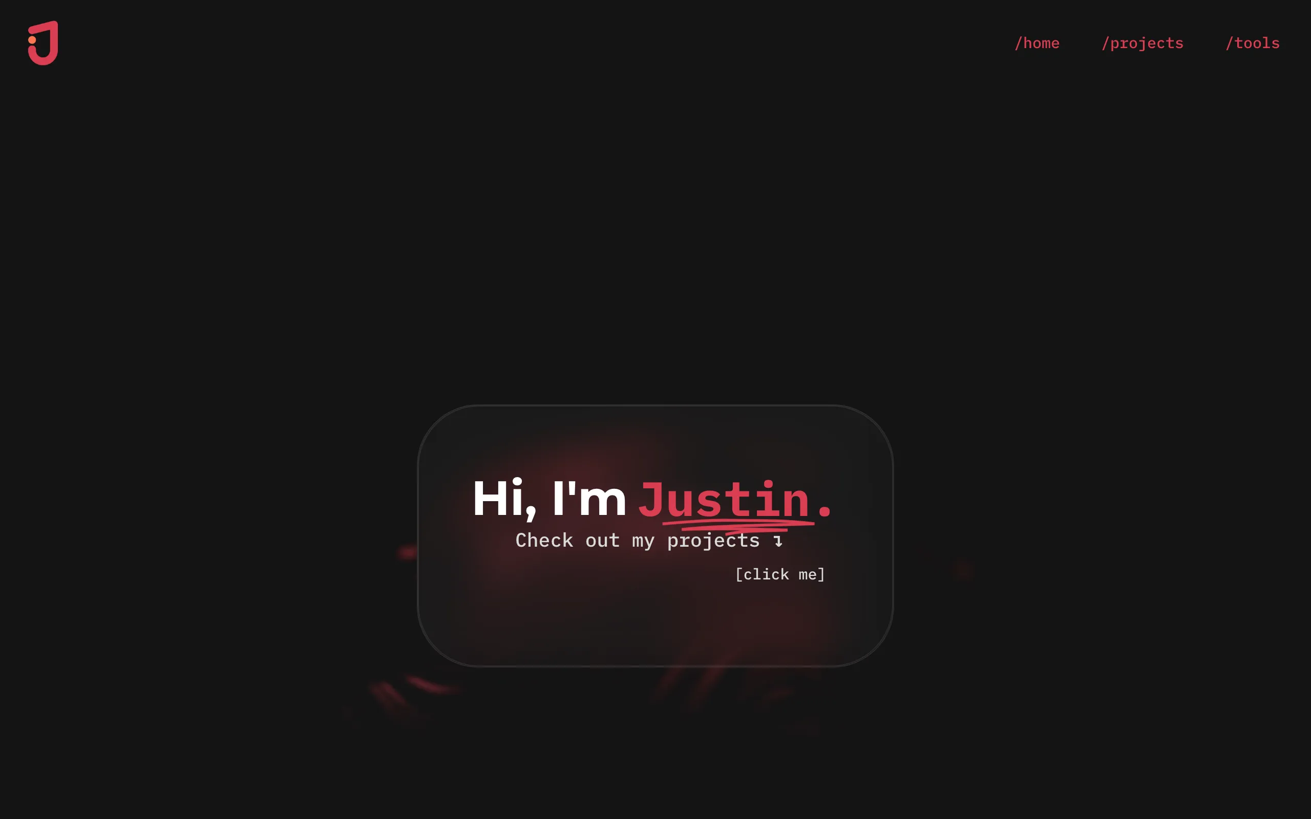 Screenshot of Home - dotJustin