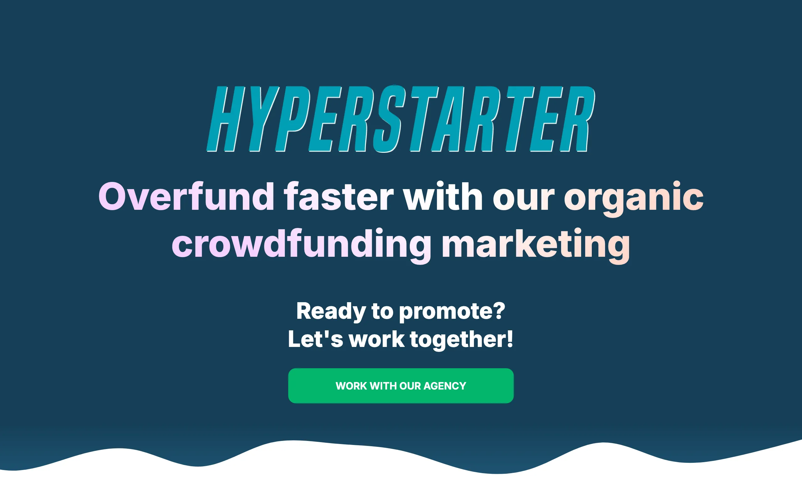 Screenshot of Hyperstarter: Kickstarter Marketing &amp; Crowdfunding Agency