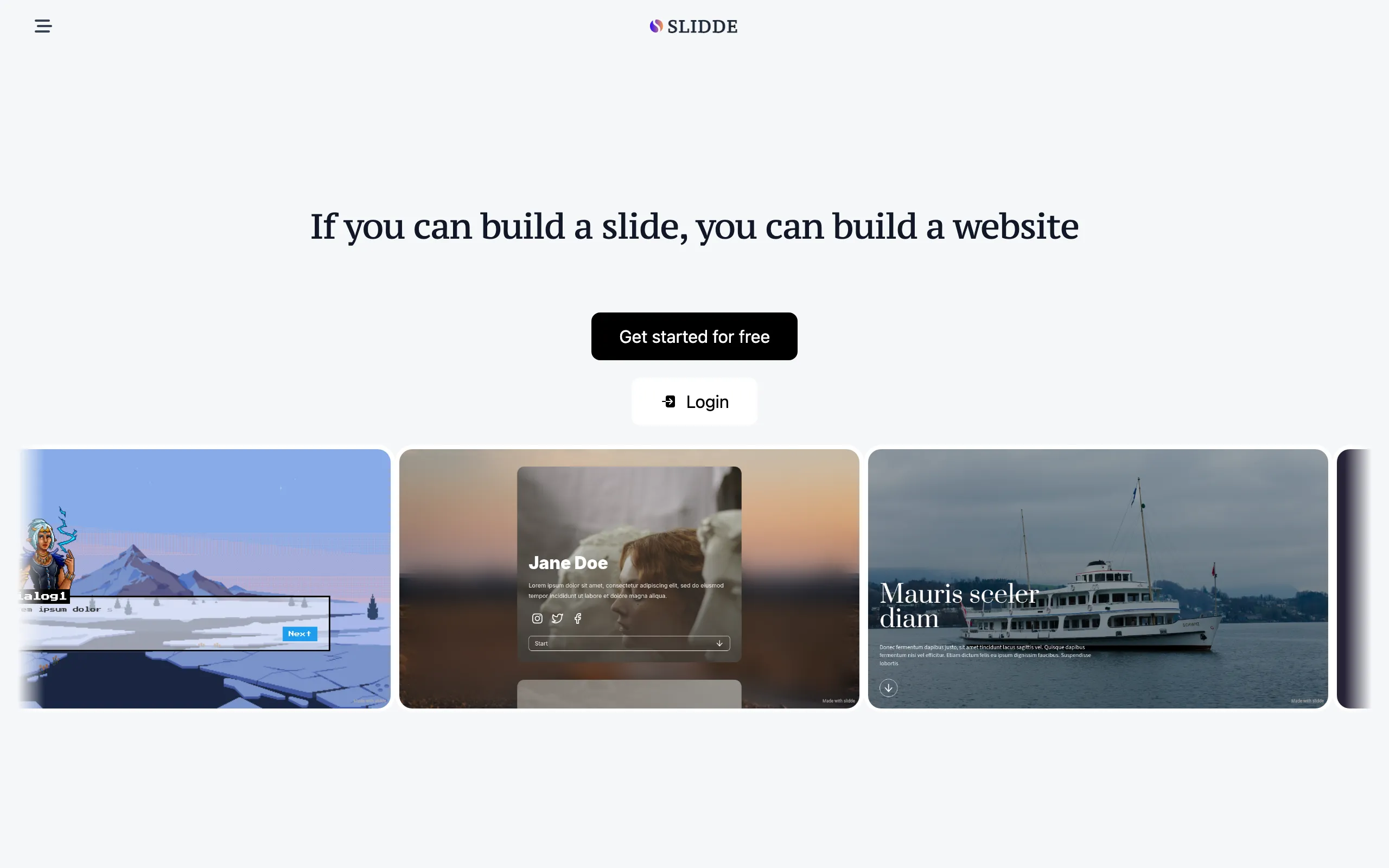 Screenshot of If you can build a slide, you can build a website