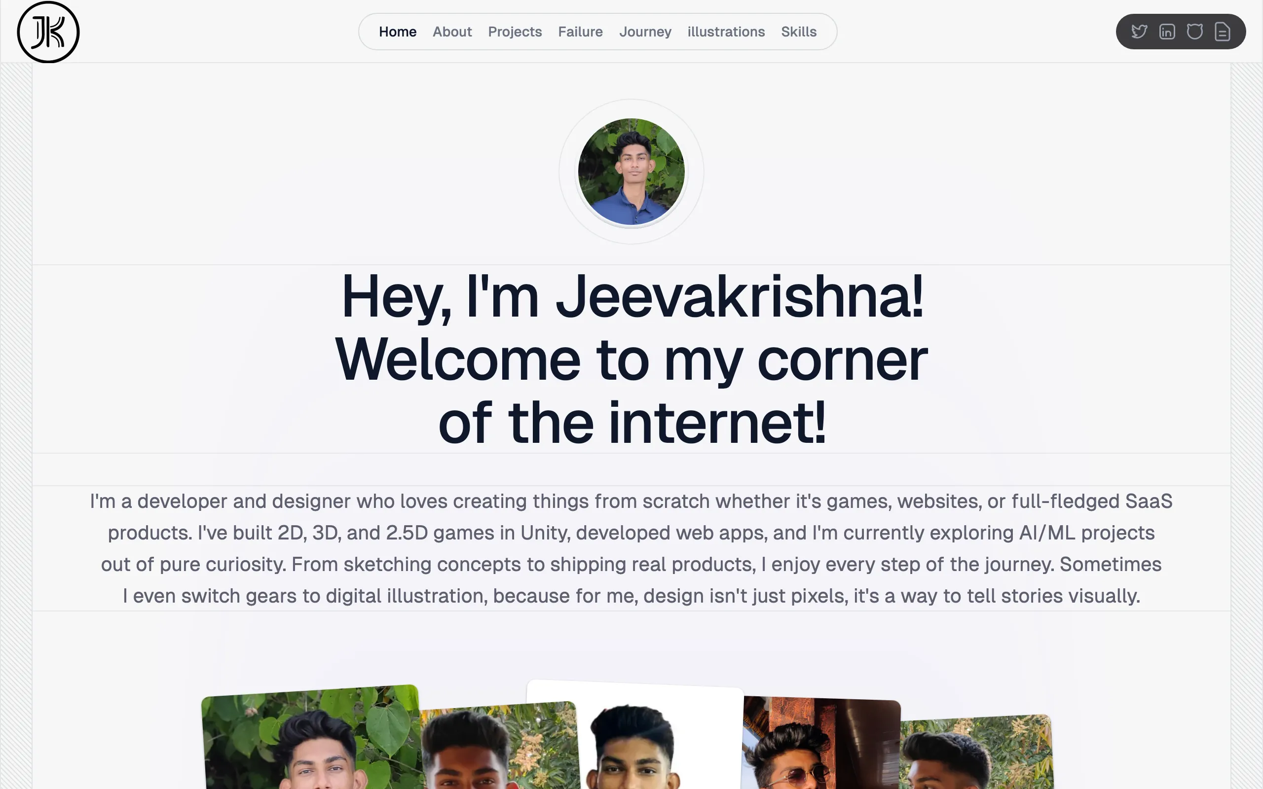 Screenshot of jeevakrishna.vercel.app