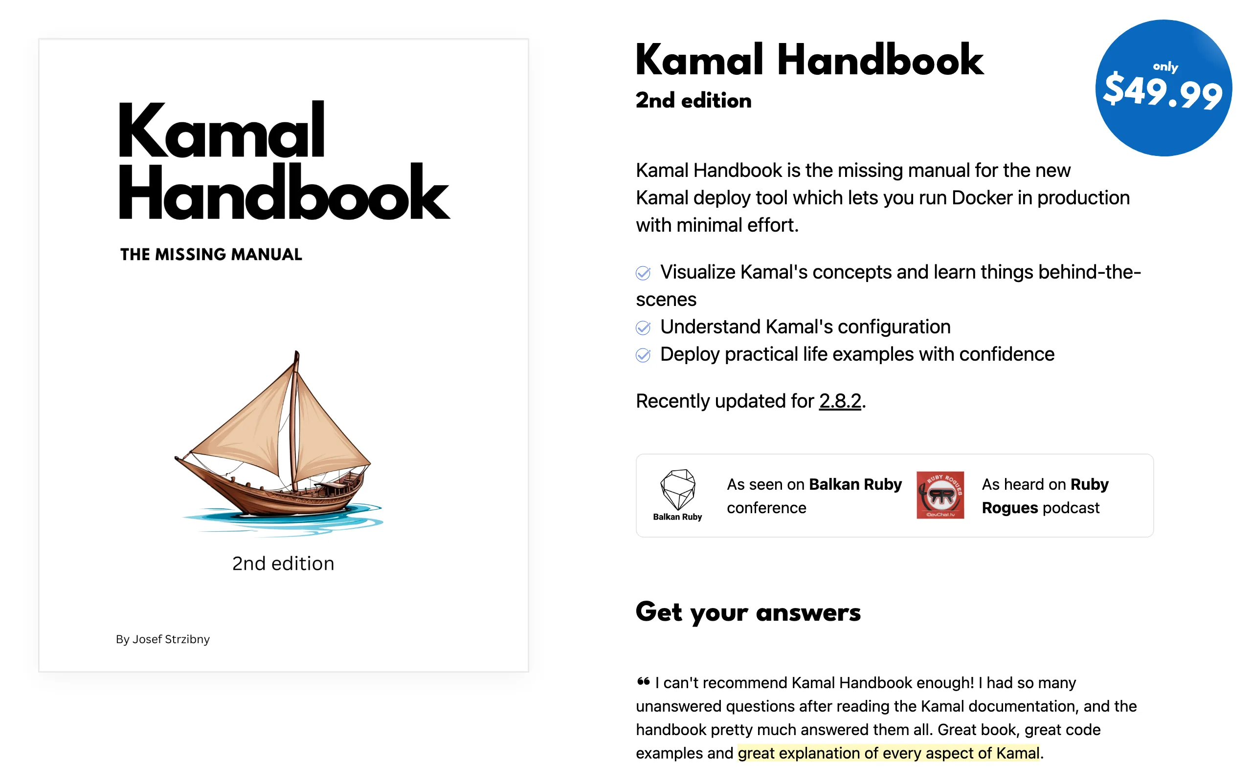 Screenshot of Kamal Handbook: The missing manual