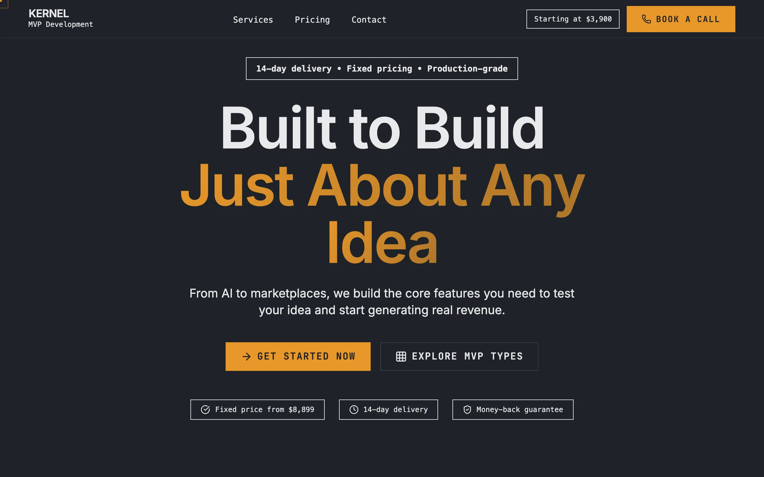 Screenshot of KERNEL MVP Development Studio