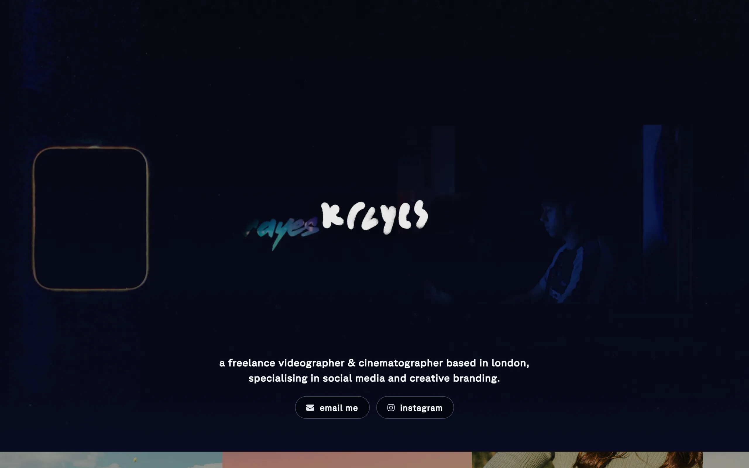 Screenshot of Krish • Home
