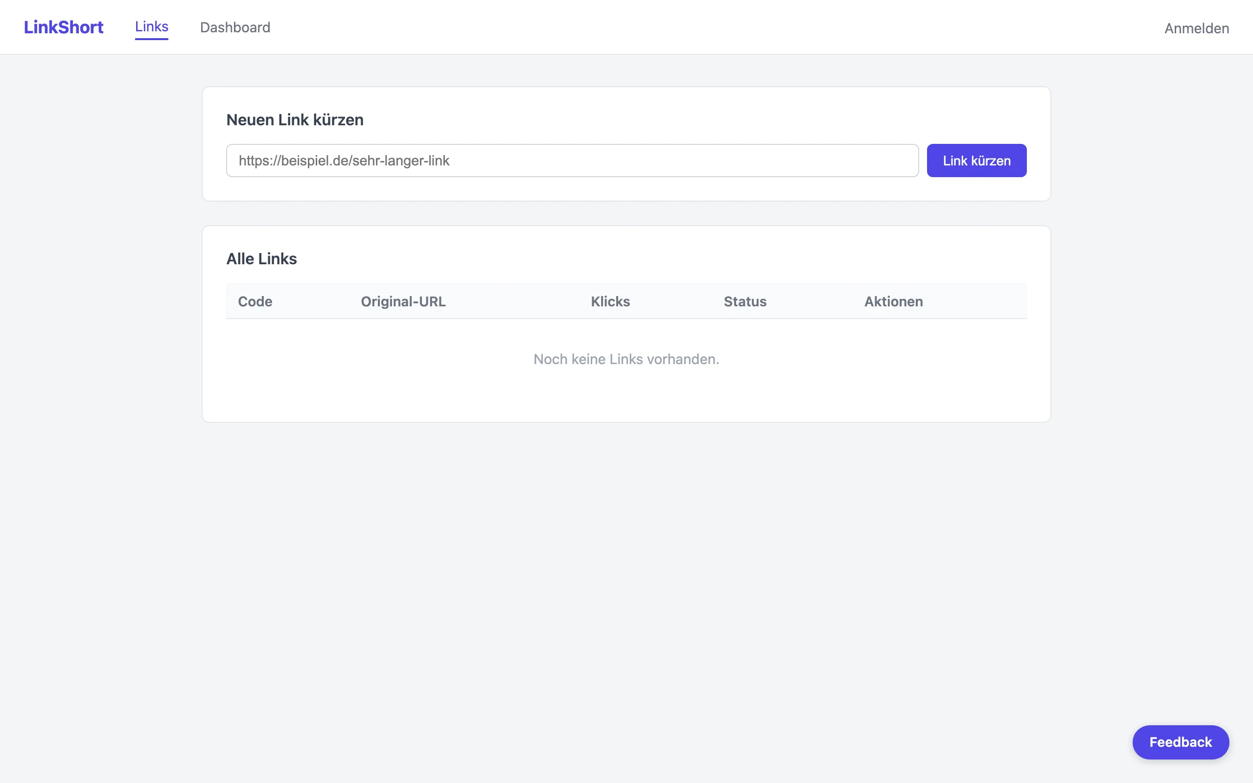 Screenshot of Link-Shortener-Render