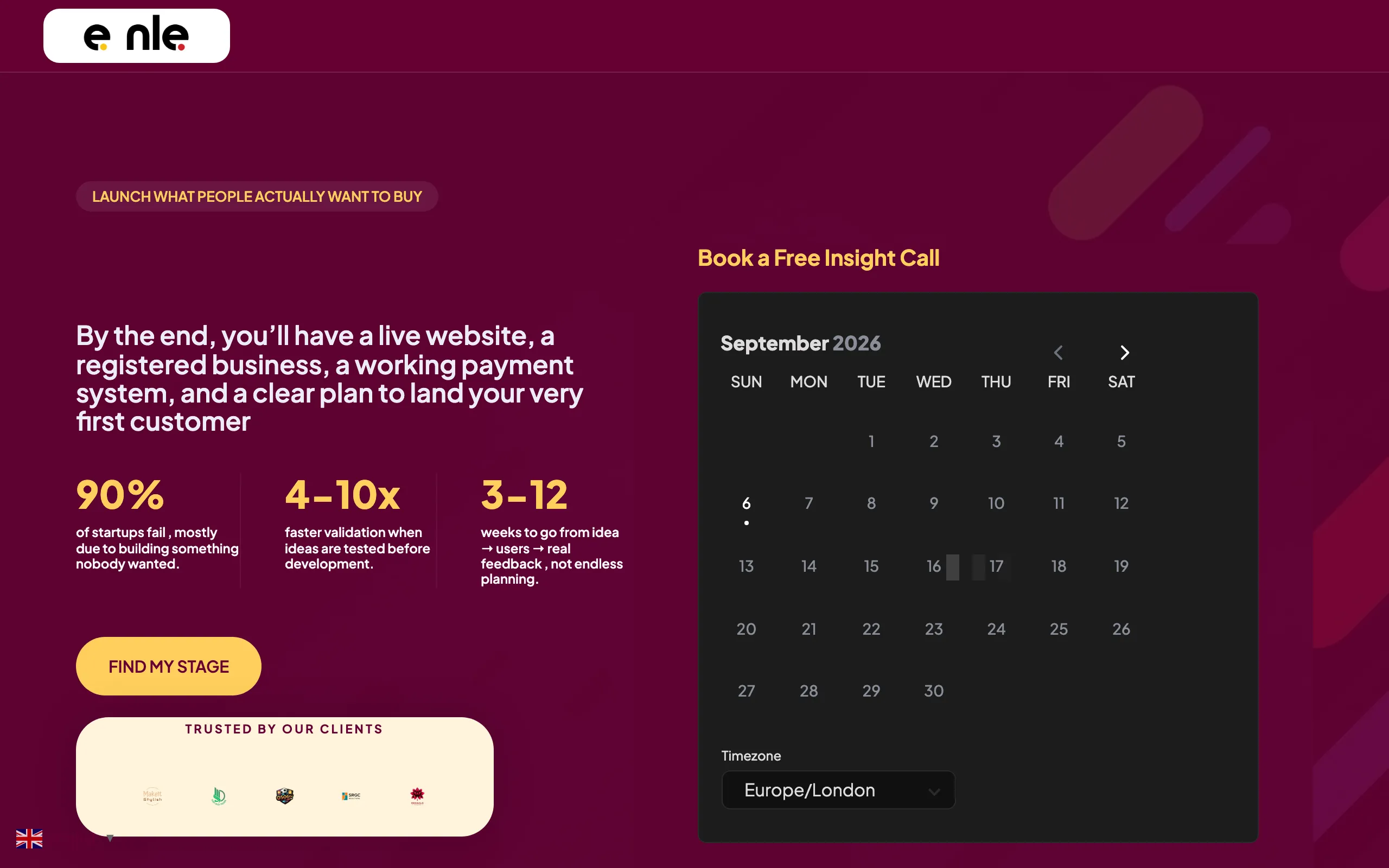 Screenshot of Market Entry – Enle Business Hub