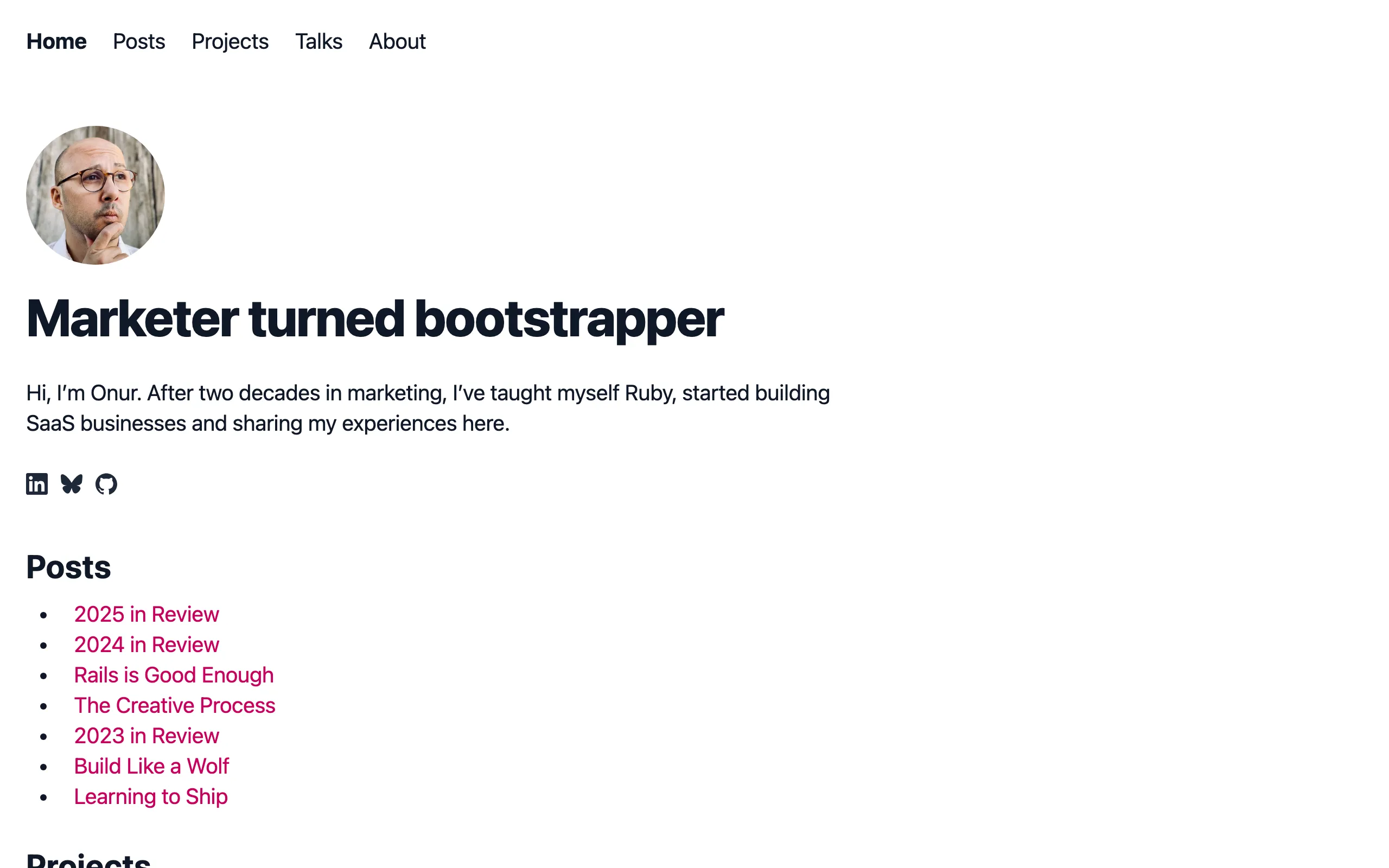 Screenshot of Marketer turned bootstrapper | Onur Ozer
