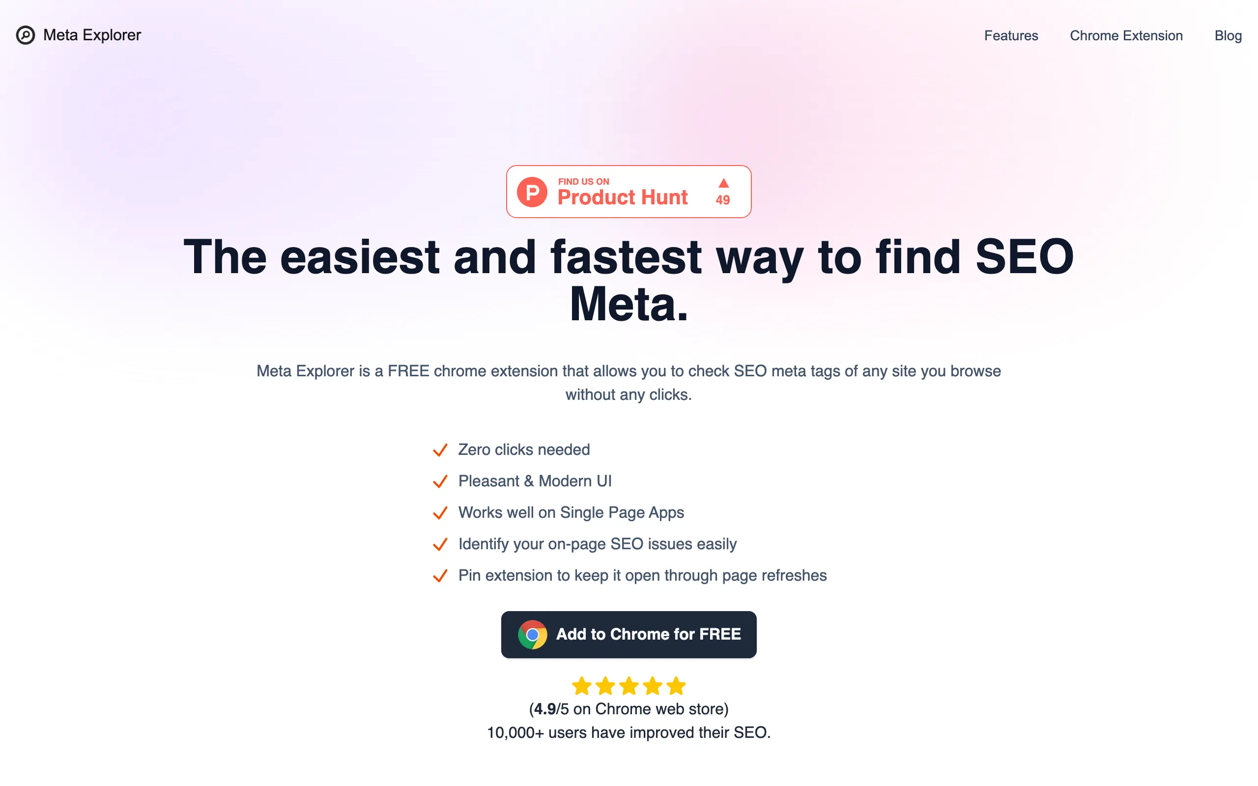 Screenshot of Meta Explorer - SEO Meta and On-Page SEO tools
