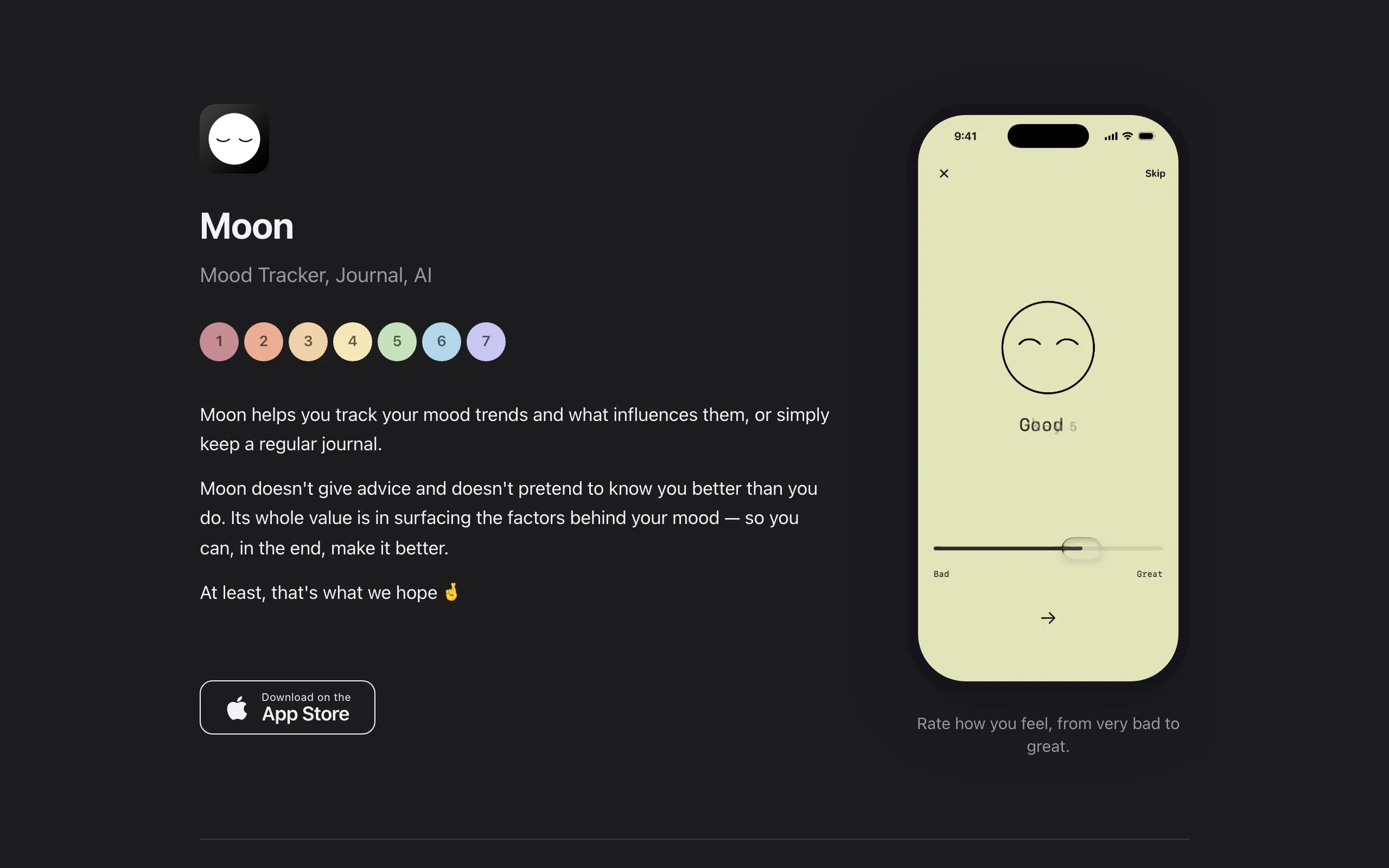 Screenshot of moonapp
