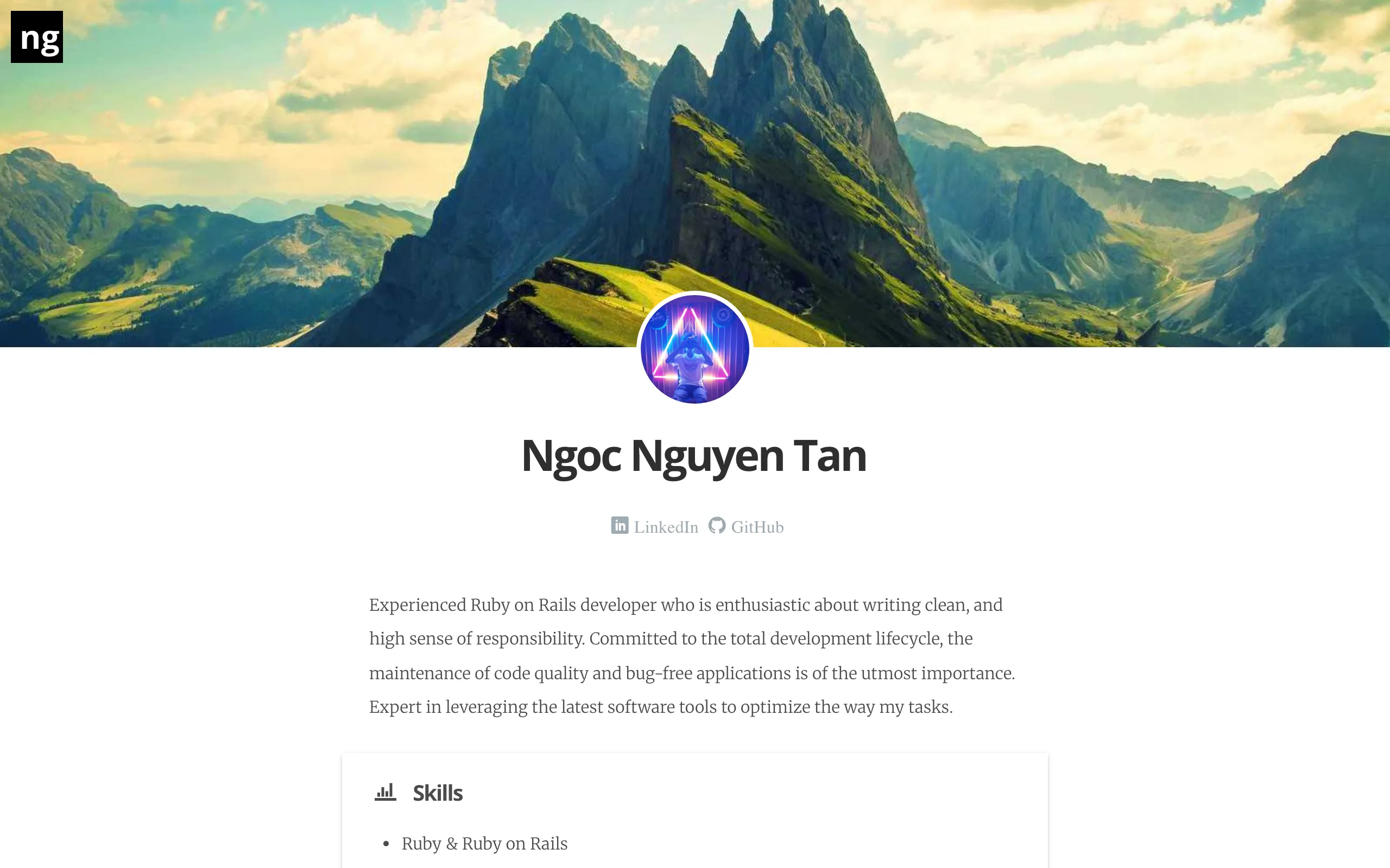 Screenshot of Ngoc Nguyen Tan