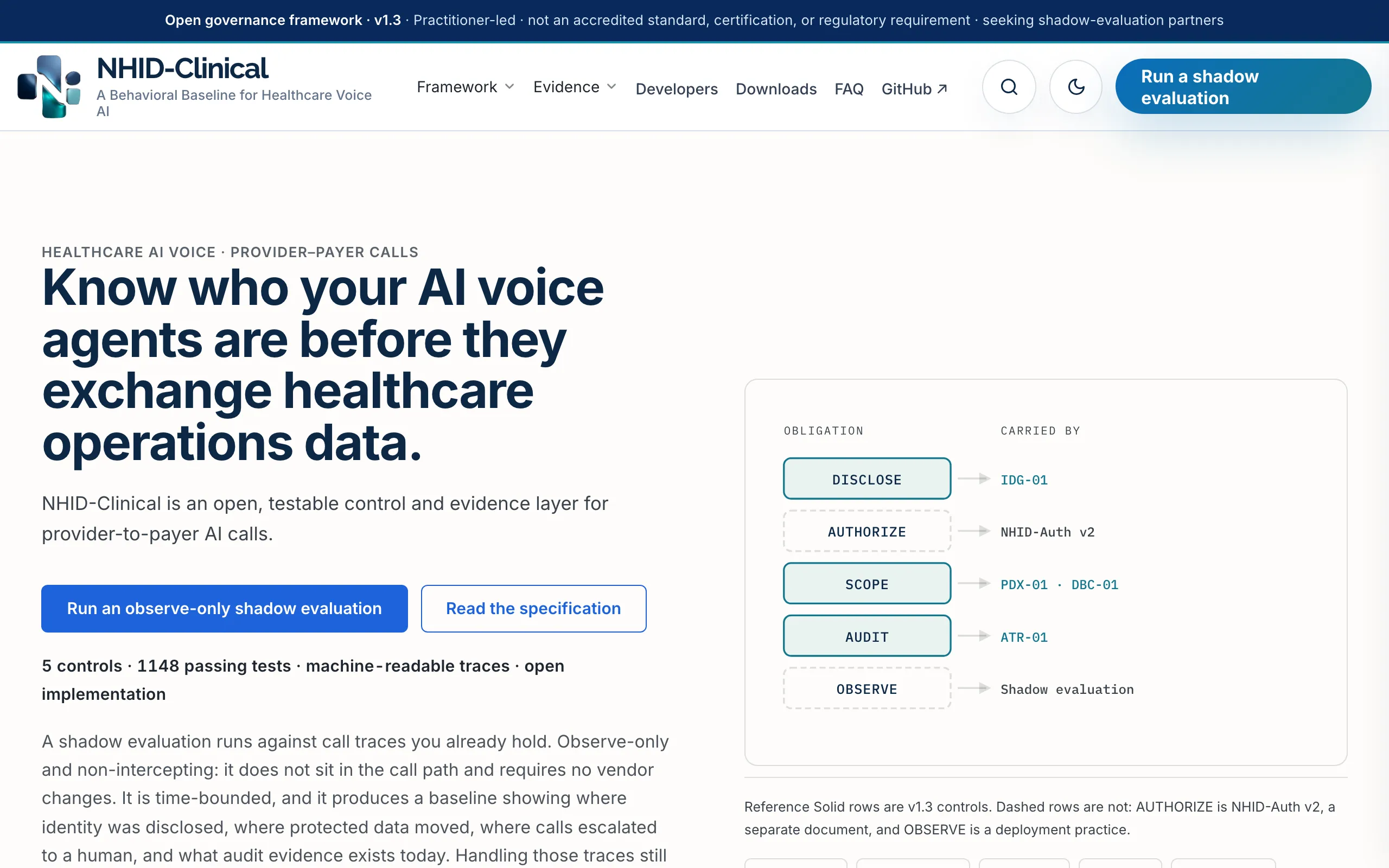 Screenshot of NHID-Clinical | Transparent AI Voice Agents in Healthcare
