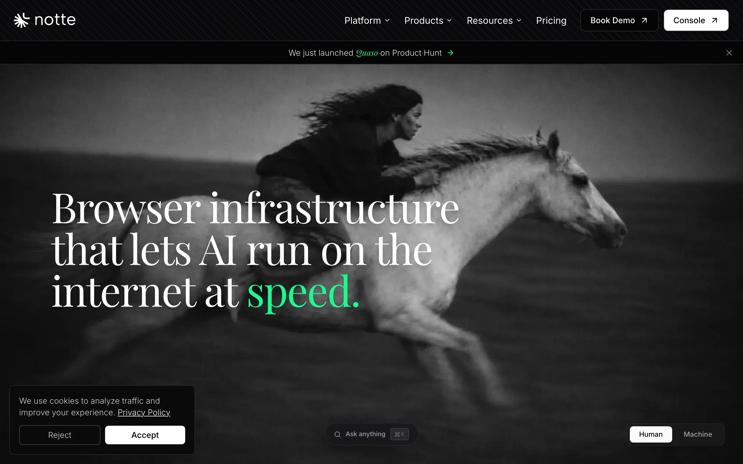Screenshot of Notte - Browser Platform for AI