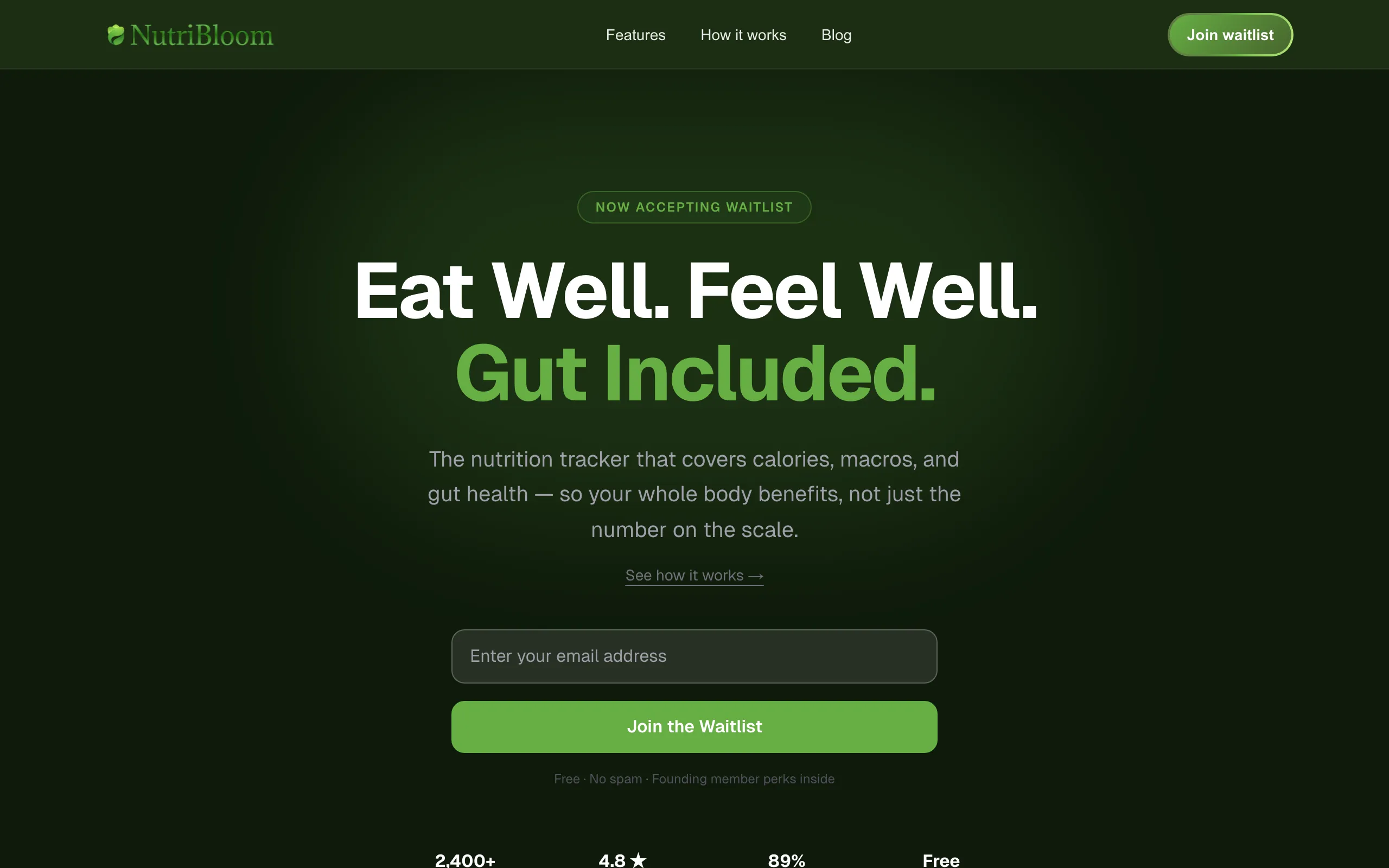 Screenshot of NutriBloom — Fiber &amp; Gut Health Tracker