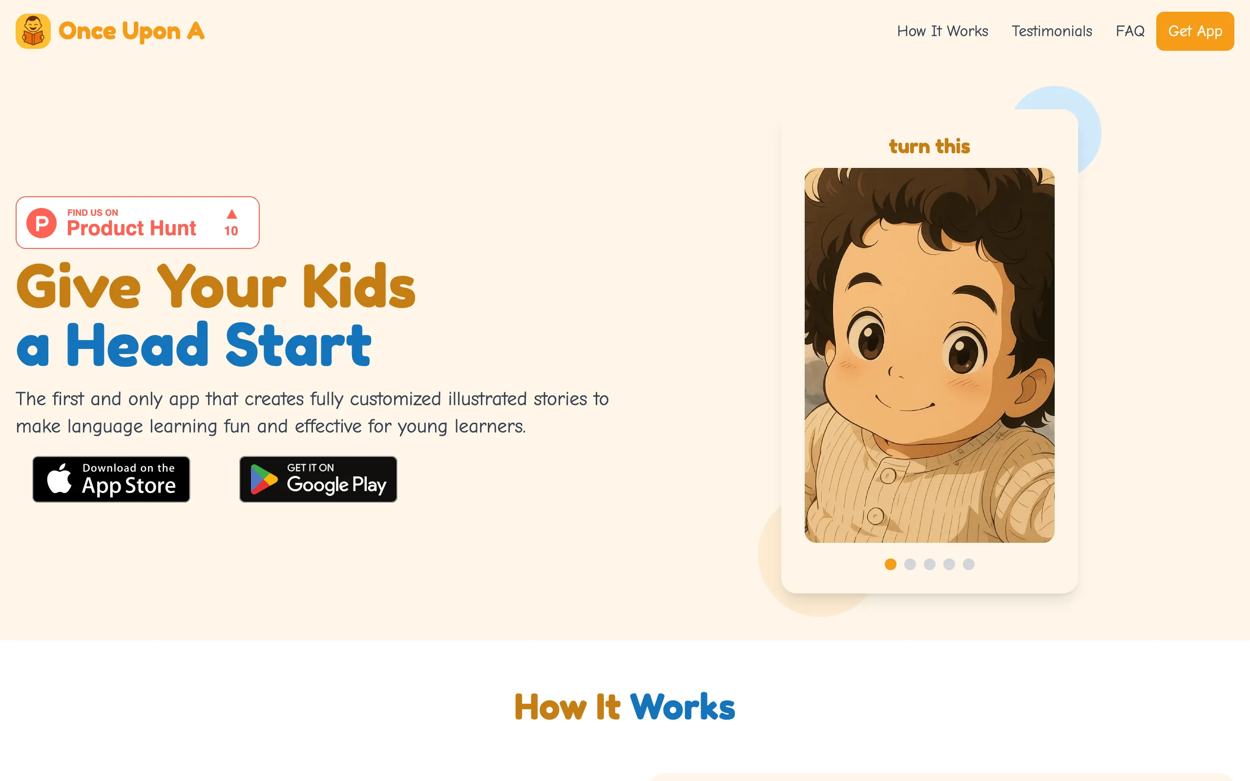 Screenshot of Once Upon A | Language Learning for Kids - Give Your Child an Advantage