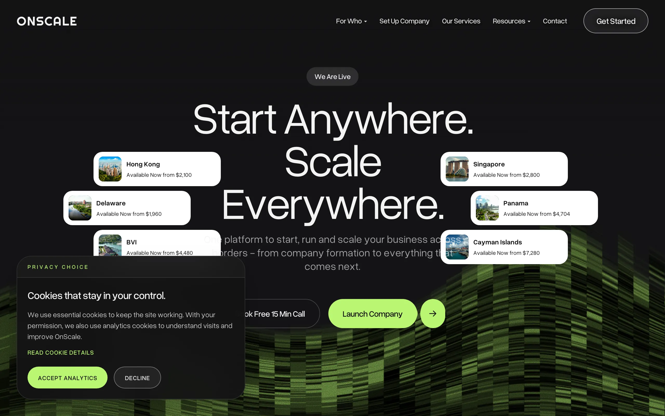 Screenshot of OnScale - Start Anywhere. Scale Everywhere