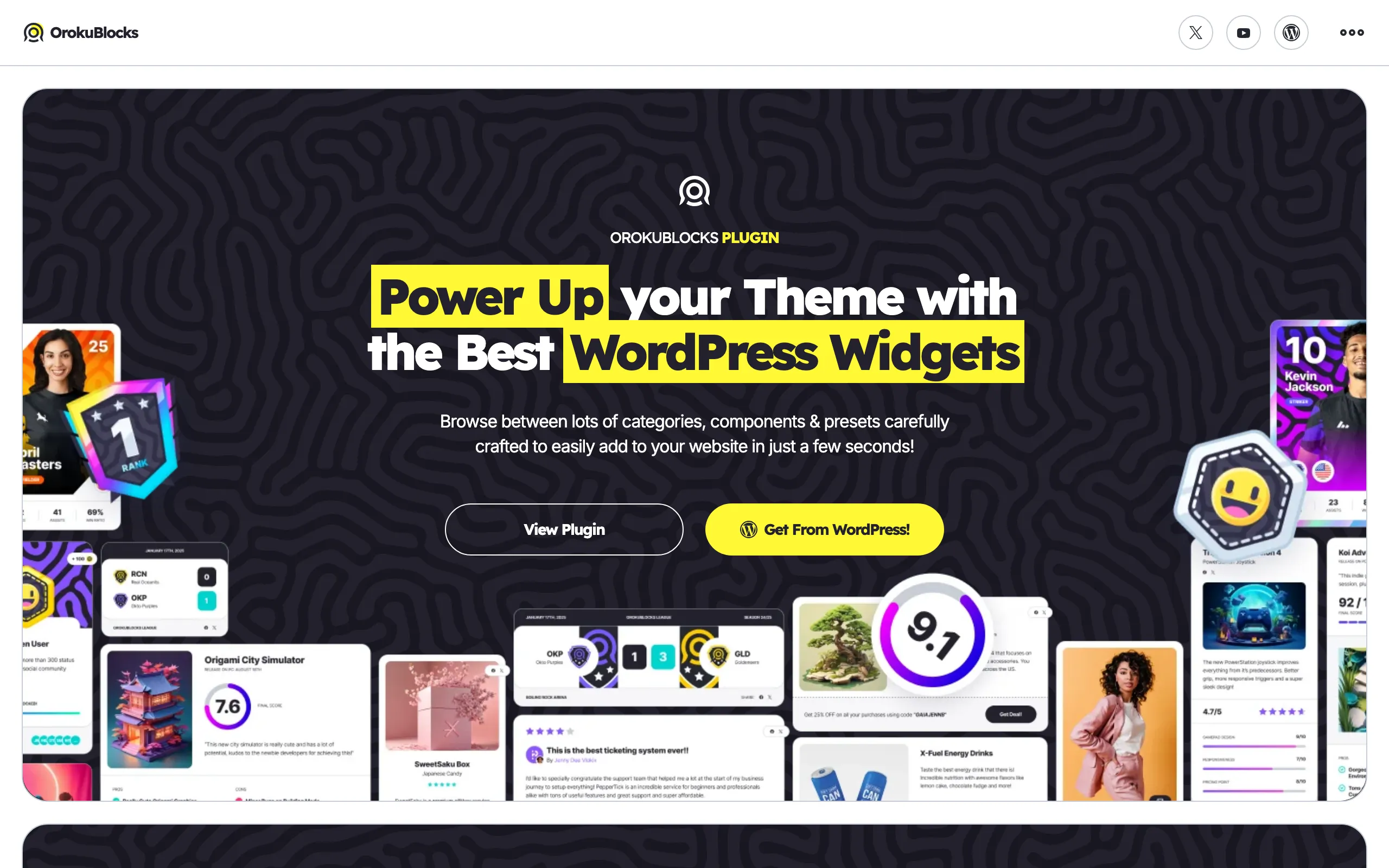 Screenshot of OrokuBlocks - Widgets for WordPress and Elementor