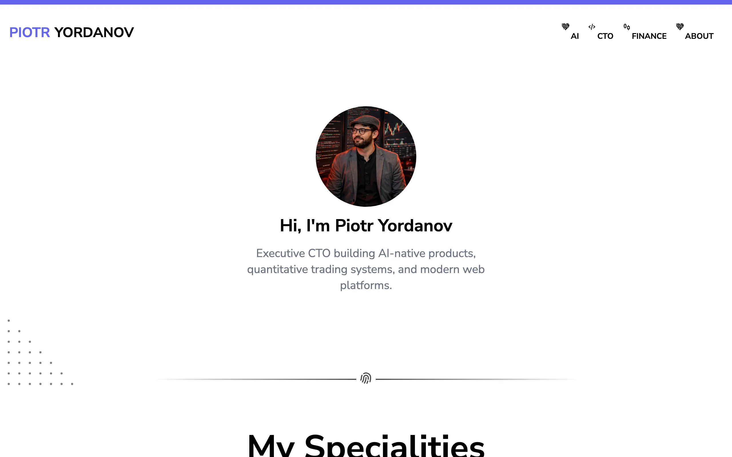 Screenshot of Piotr Yordanov
