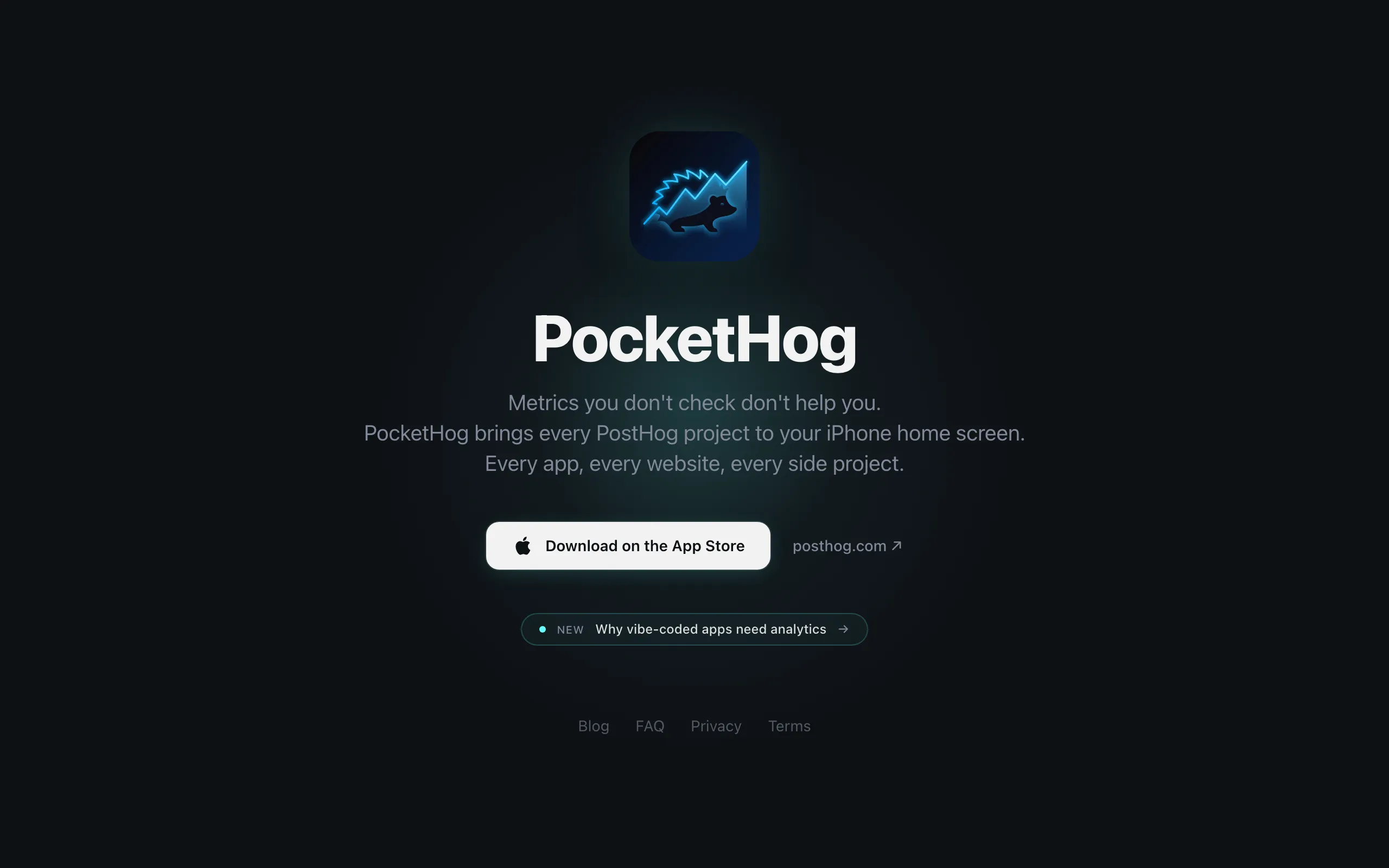 Screenshot of PocketHog — Monitor All Your PostHog Projects from iPhone