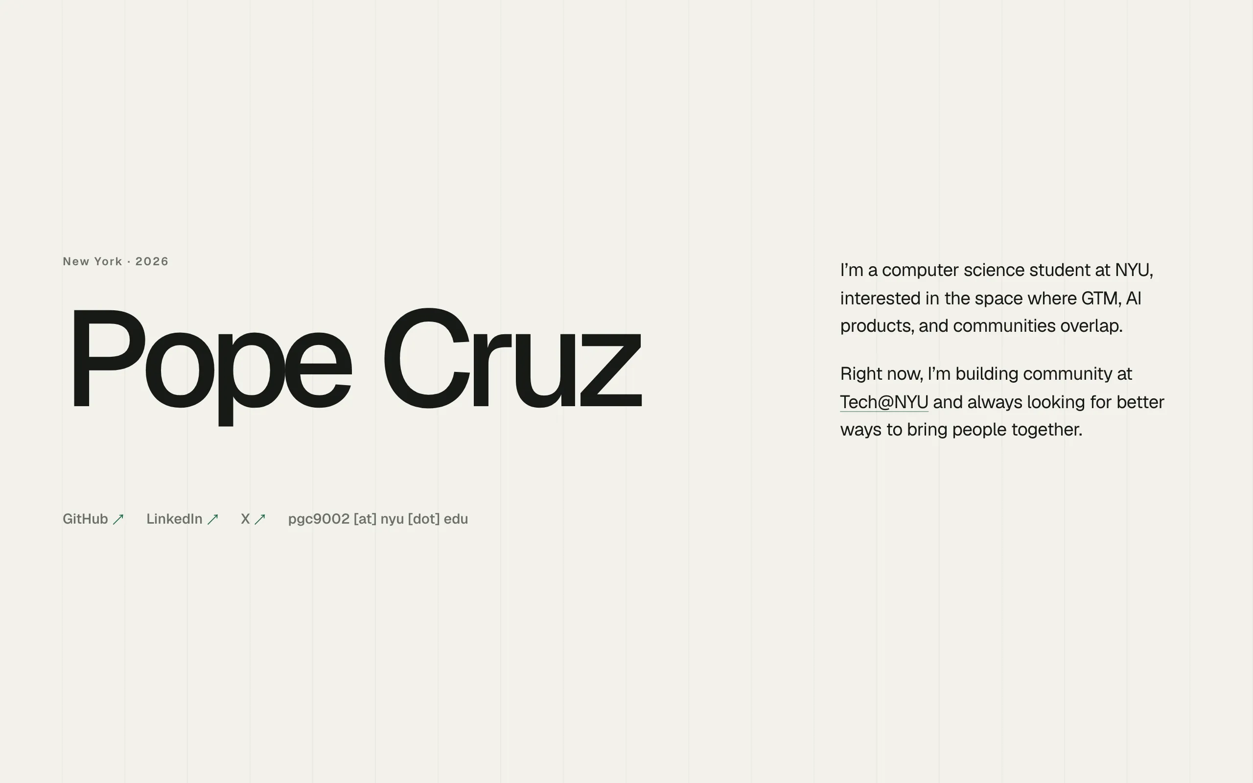 Screenshot of Pope Cruz