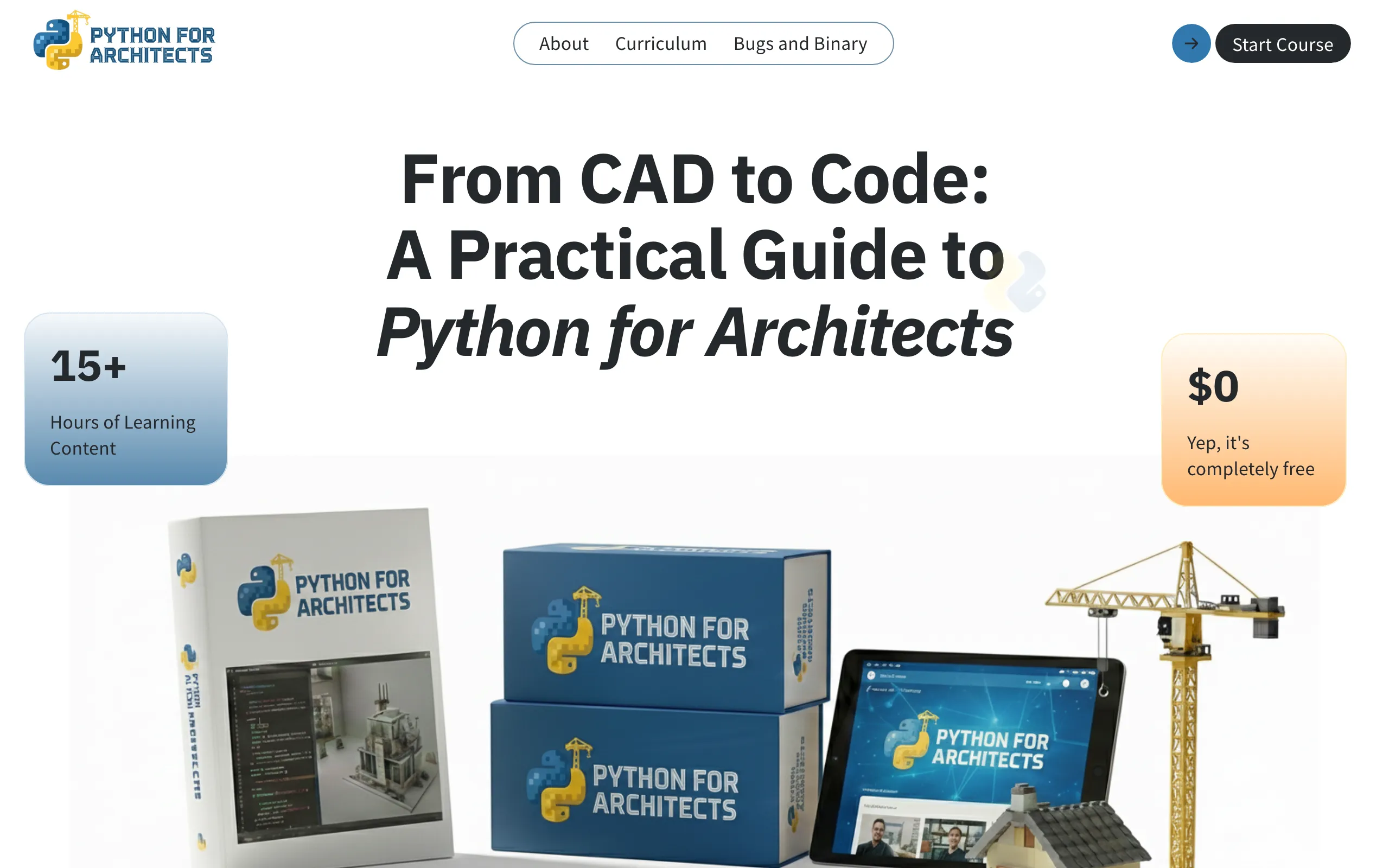Screenshot of Python for Architects | Automate AEC Workflows, Reduce Repetition &amp; Build Your Own Tools
