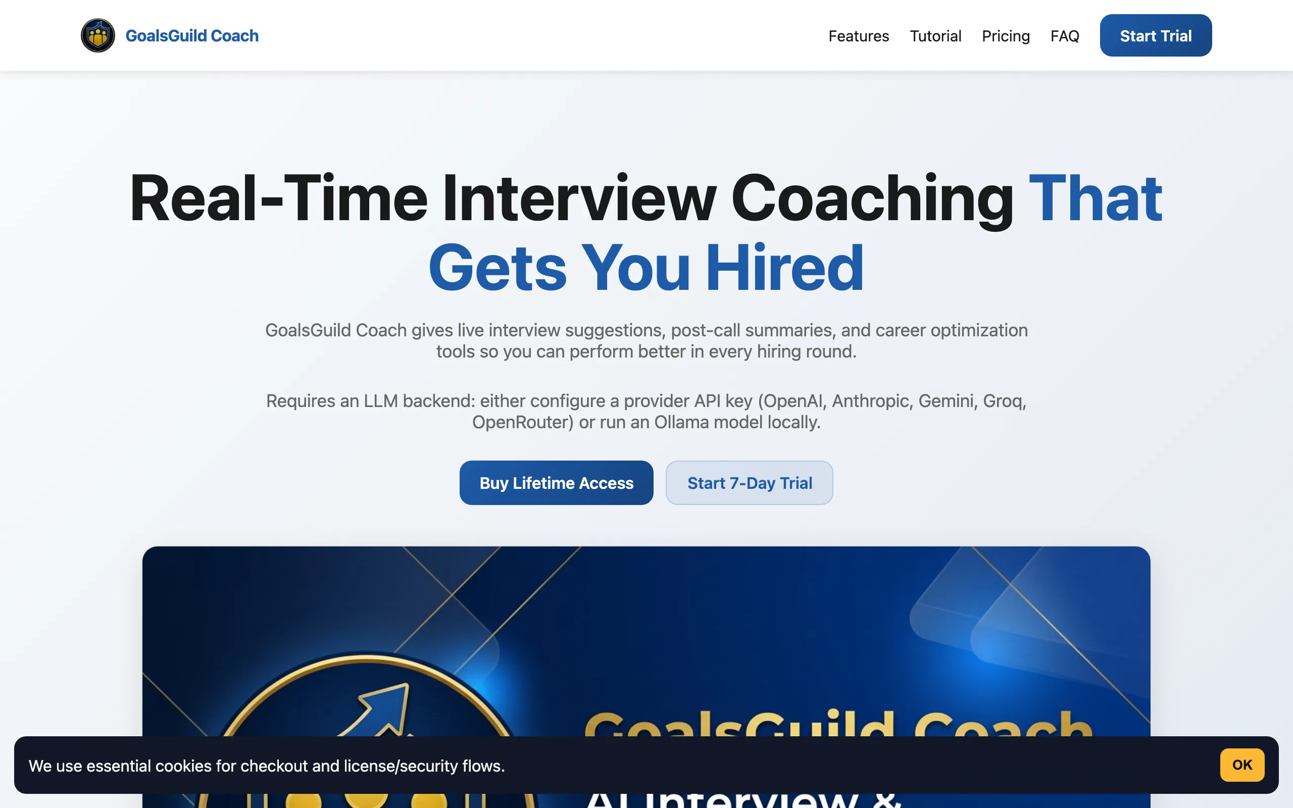 Screenshot of Real-Time Interview Coaching That Gets You Hired