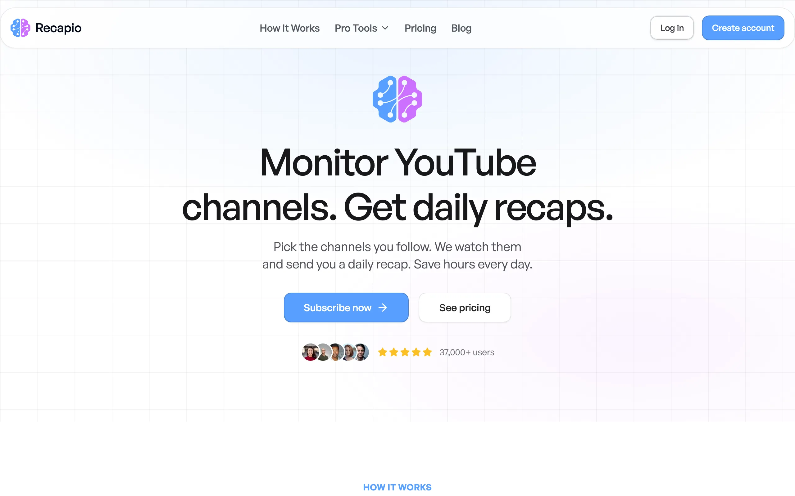 Screenshot of Recapio — AI YouTube Tools: Transcripts, Summaries, Smart Chat &amp; More | Recapio