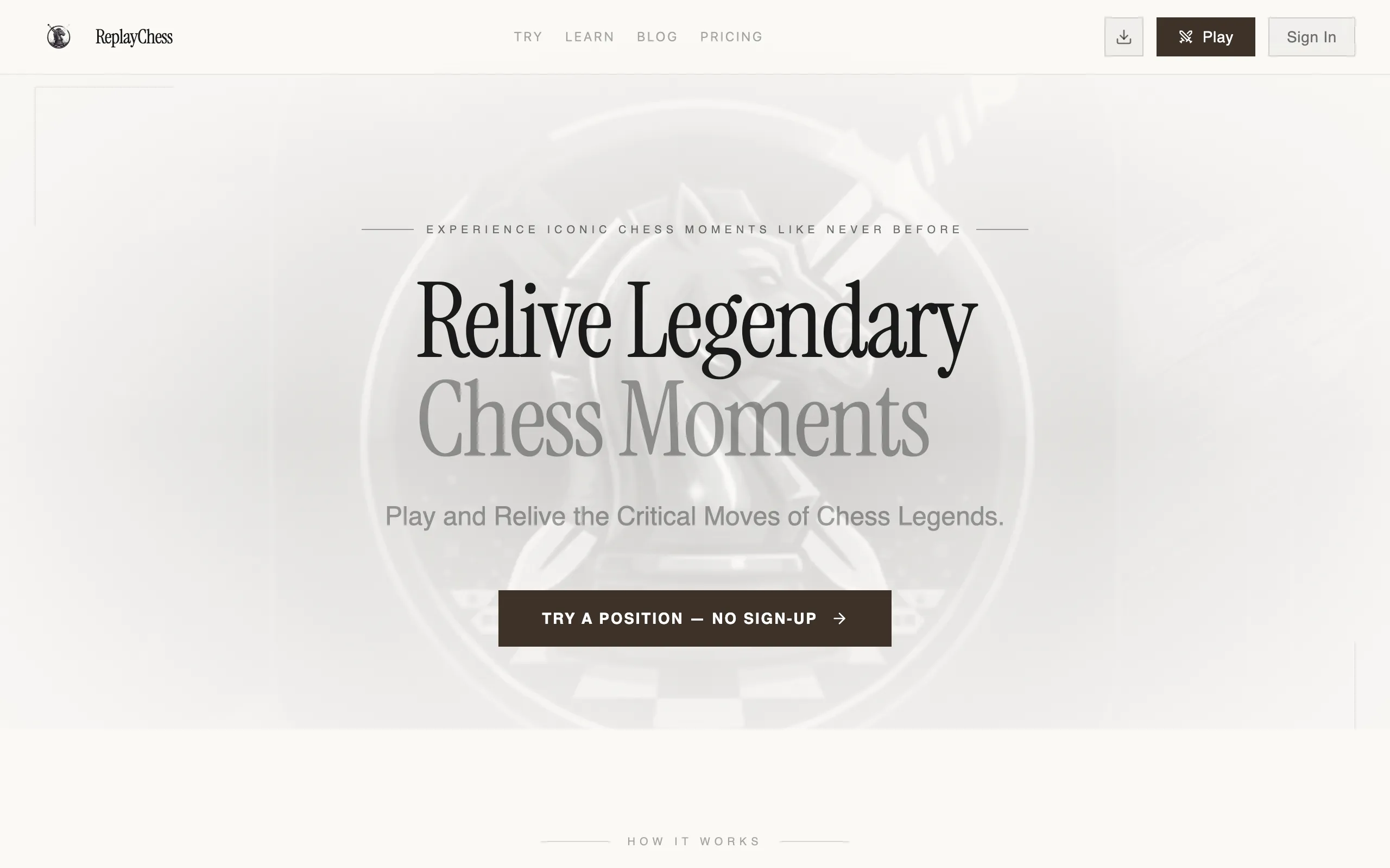 Screenshot of ReplayChess - Master Chess Through Legendary Games