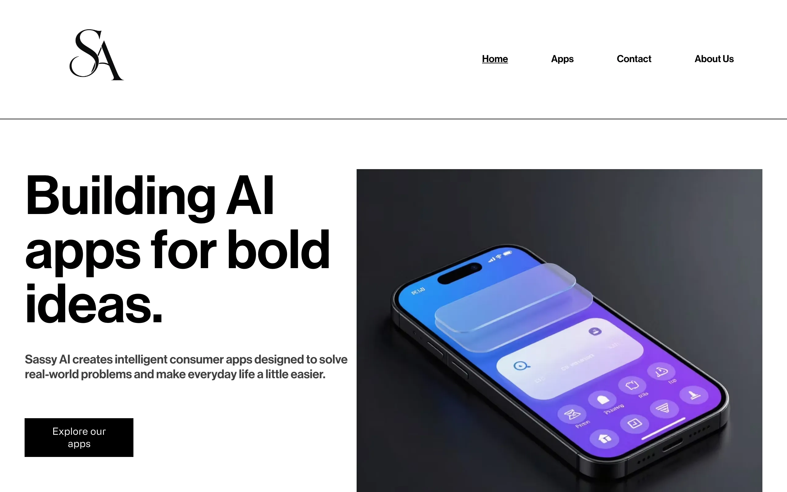 Screenshot of Sassy AI | AI Apps Built for Everyday Life