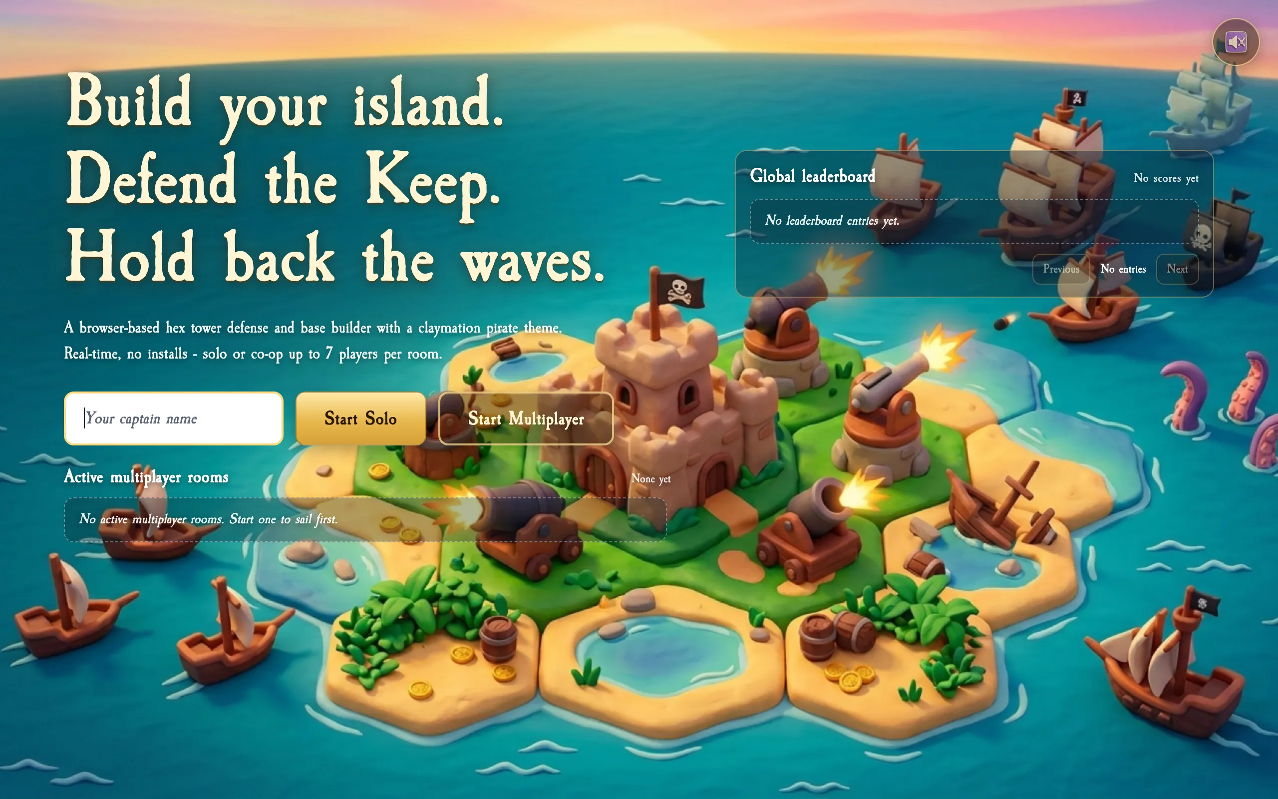 Screenshot of Ship Snatch - Hex Tower Defense